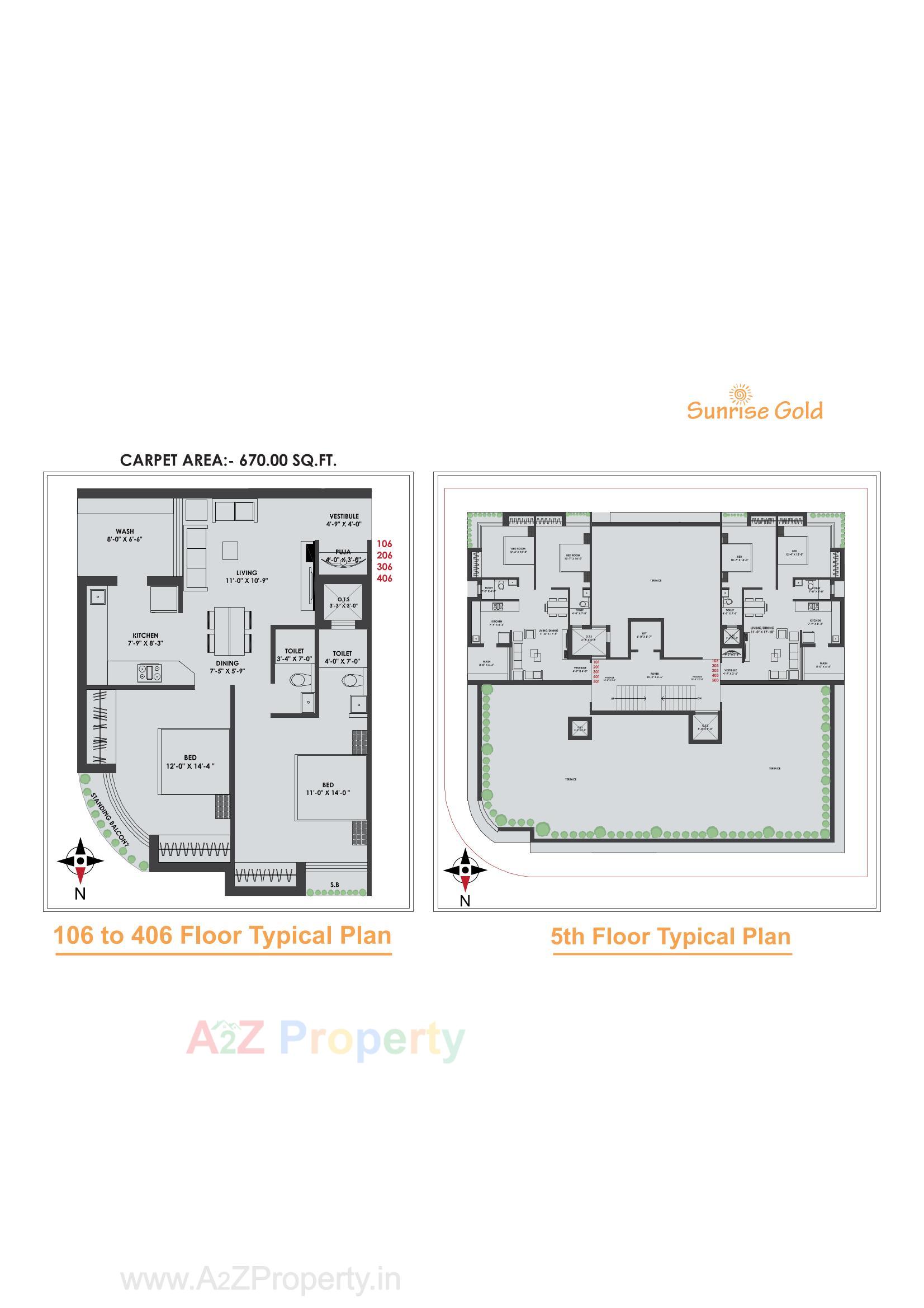 Layout of real estate project Sunrise Gold located at Ghanteshwar, Rajkot, Gujarat