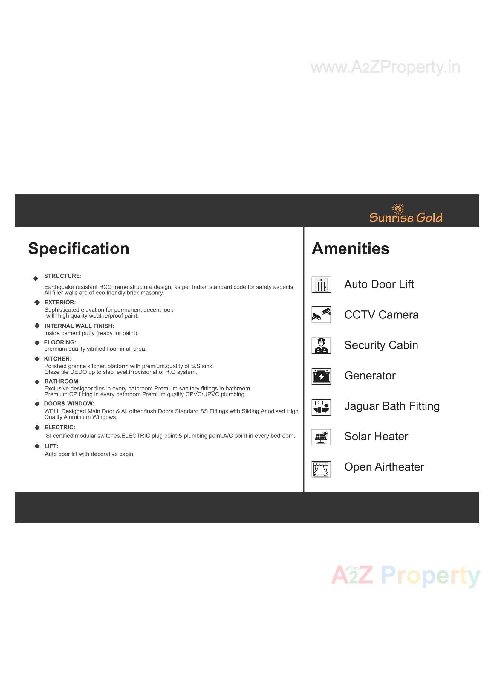  of real estate project Sunrise Gold located at Ghanteshwar, Rajkot, Gujarat