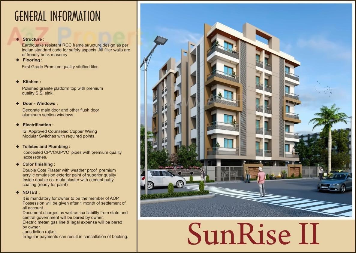 3D Elevation of real estate project Sunrise Ii located at Ghanteshwar, Rajkot, Gujarat