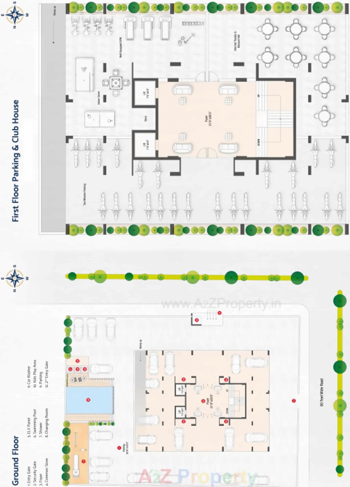 Layout of real estate project Sunrise Park located at Ghanteswar, Rajkot, Gujarat