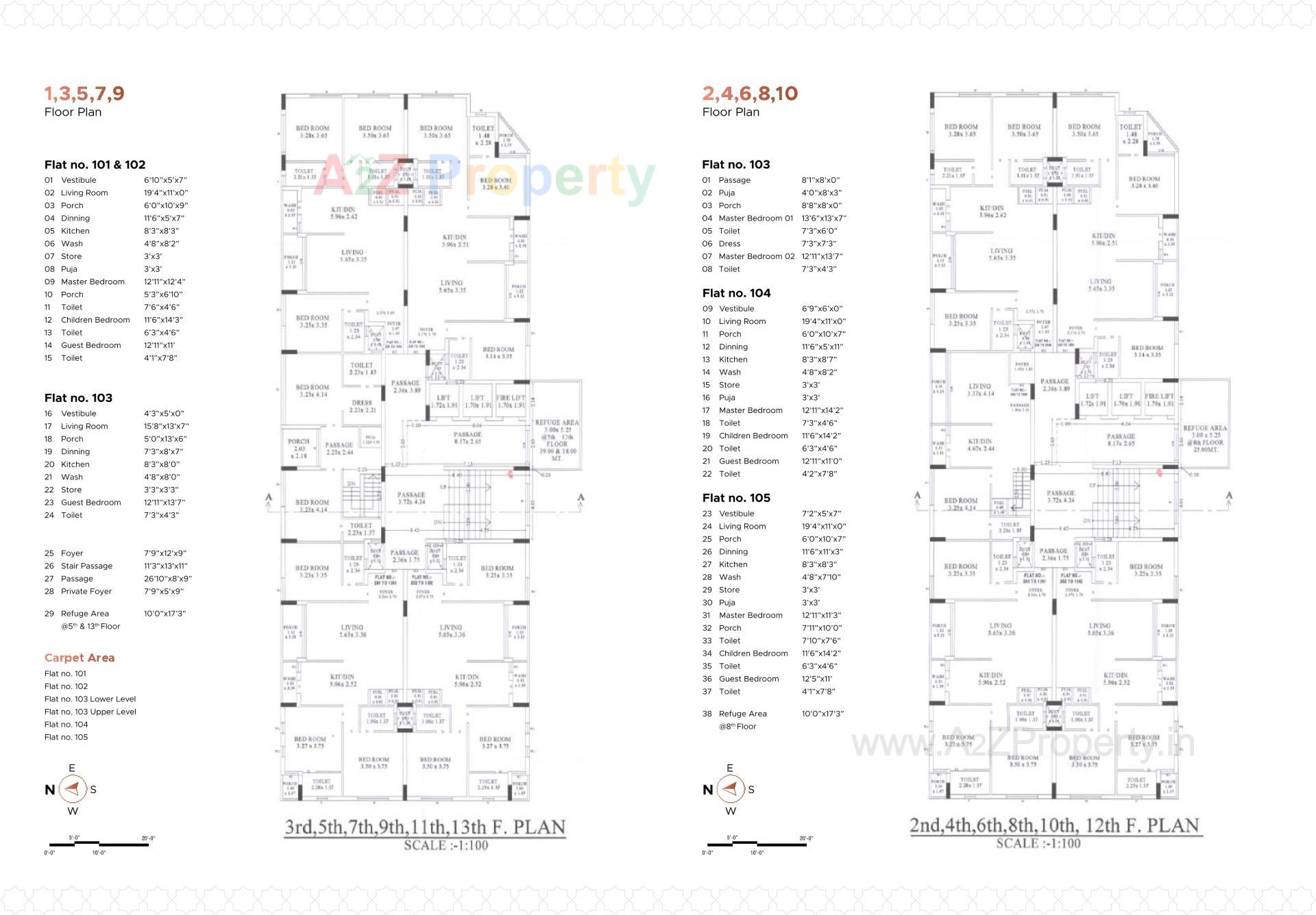 Layout of real estate project Sunrise Platinum located at Ghanteshwar, Rajkot, Gujarat