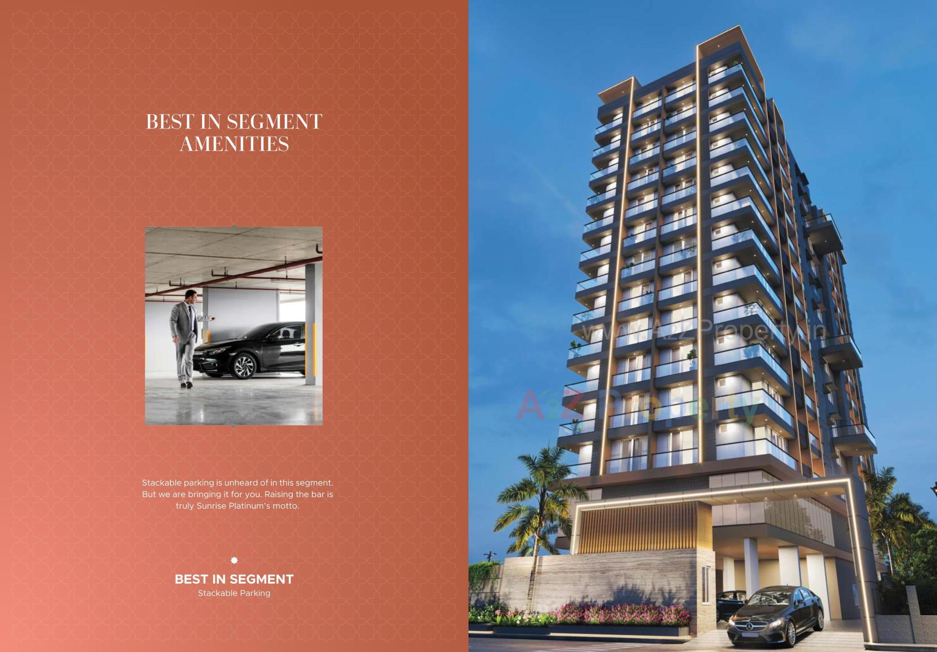 3D Elevation of real estate project Sunrise Platinum located at Ghanteshwar, Rajkot, Gujarat