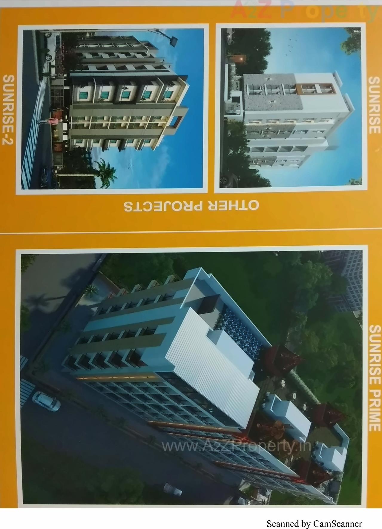 3D Elevation of real estate project Sunrise Prime located at Ghanteshwar, Rajkot, Gujarat