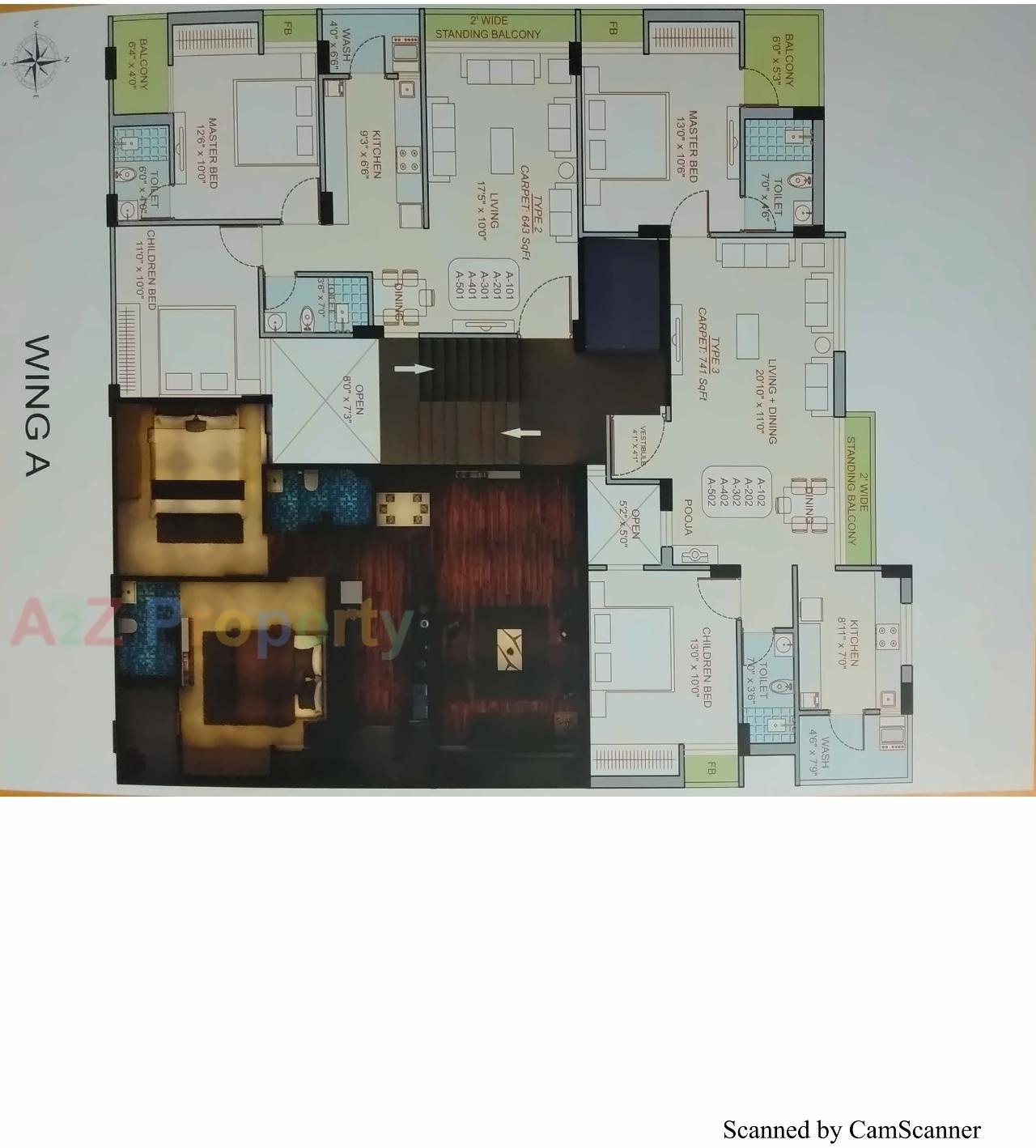 Layout of real estate project Sunrise Prime located at Ghanteshwar, Rajkot, Gujarat