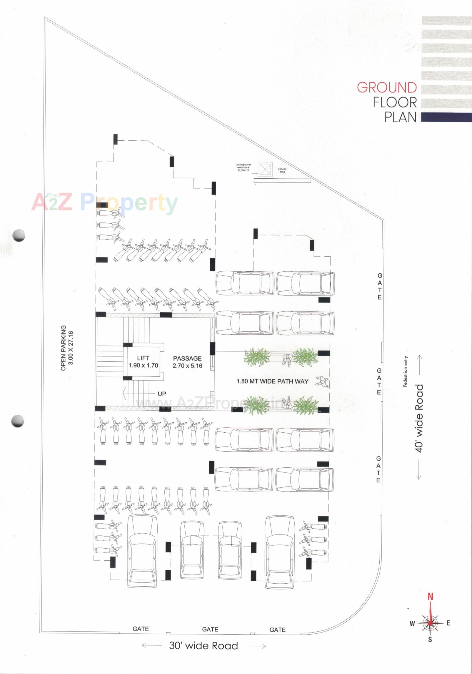 Layout of real estate project Sunrise Real located at Ghanteshwar, Rajkot, Gujarat