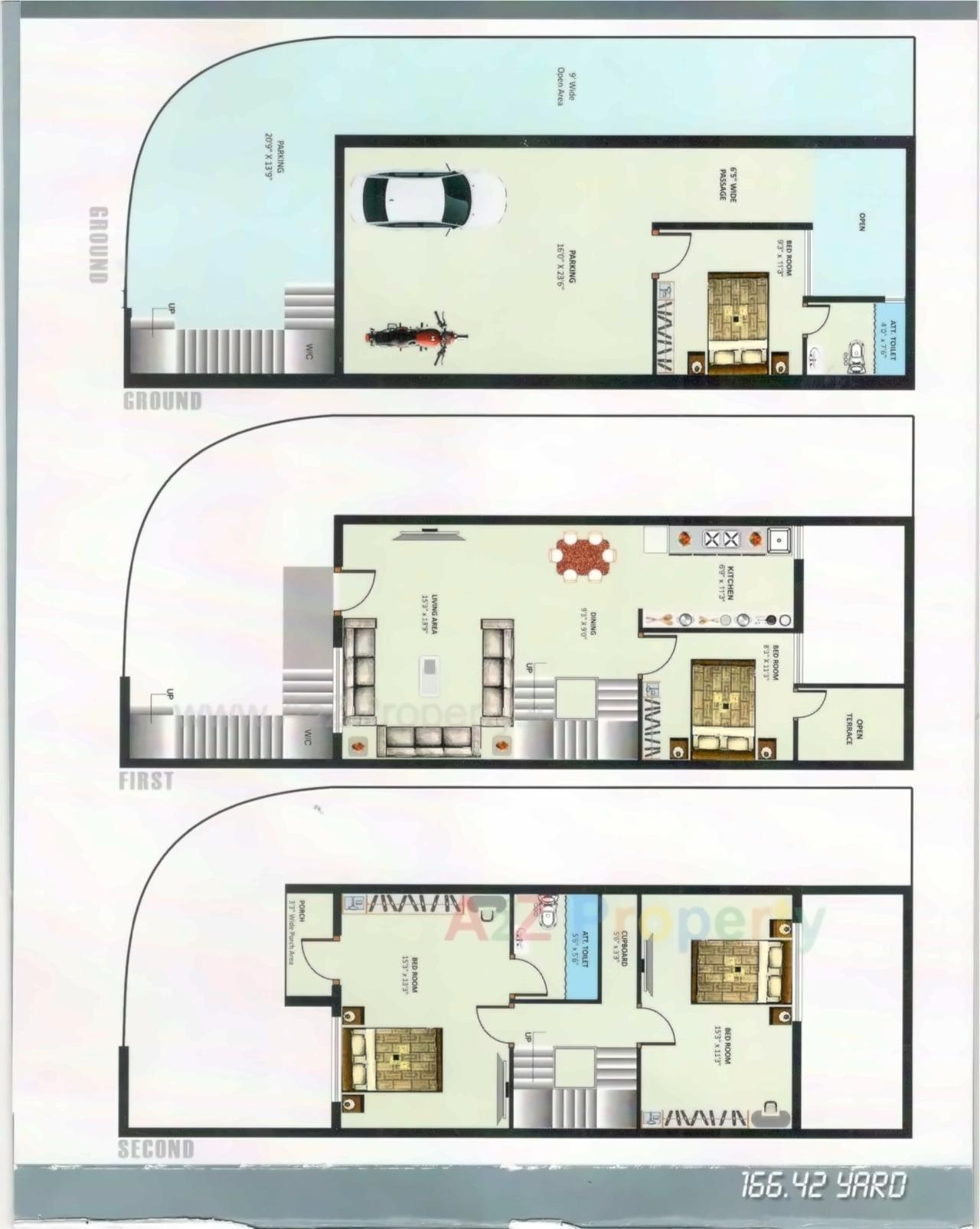 Layout of real estate project Sunrise Residency located at Rajkot, Rajkot, Gujarat