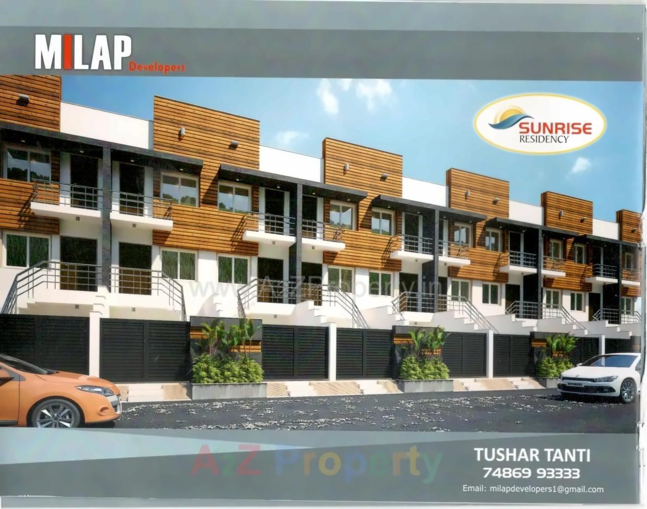 3D Elevation of real estate project Sunrise Residency located at Rajkot, Rajkot, Gujarat