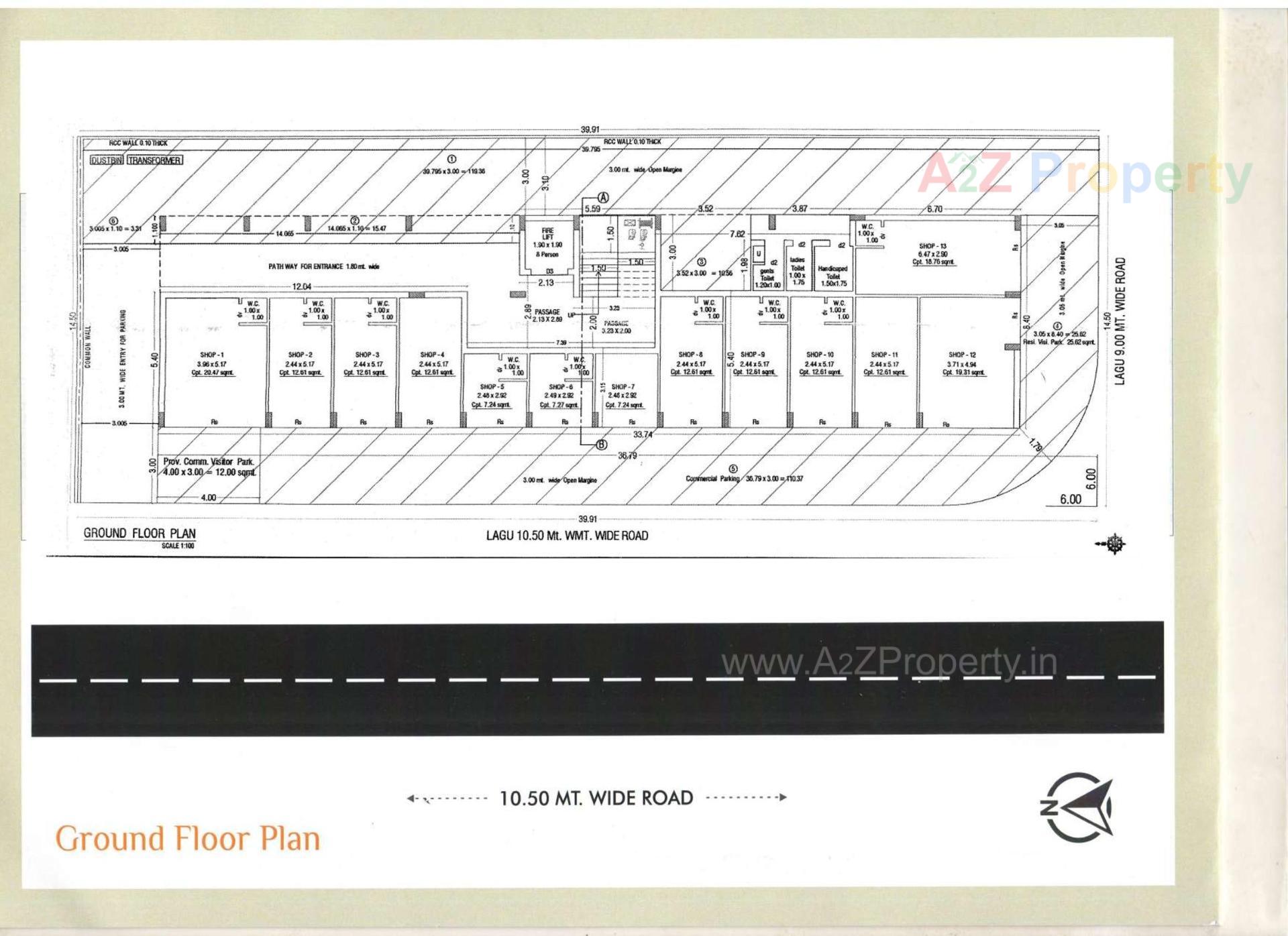 Layout of real estate project Sunrise located at Raiya, Rajkot, Gujarat