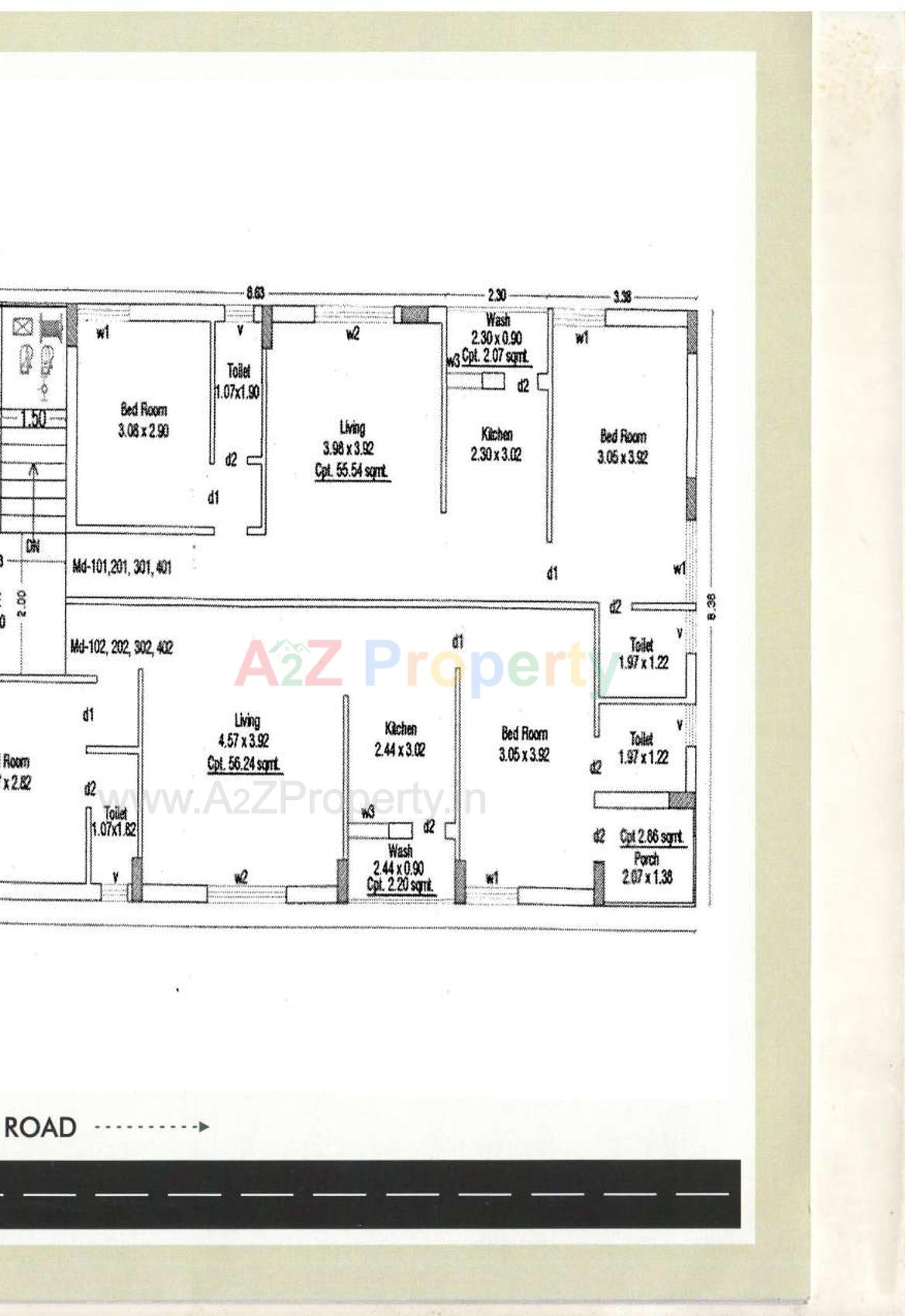 Layout of real estate project Sunrise located at Raiya, Rajkot, Gujarat