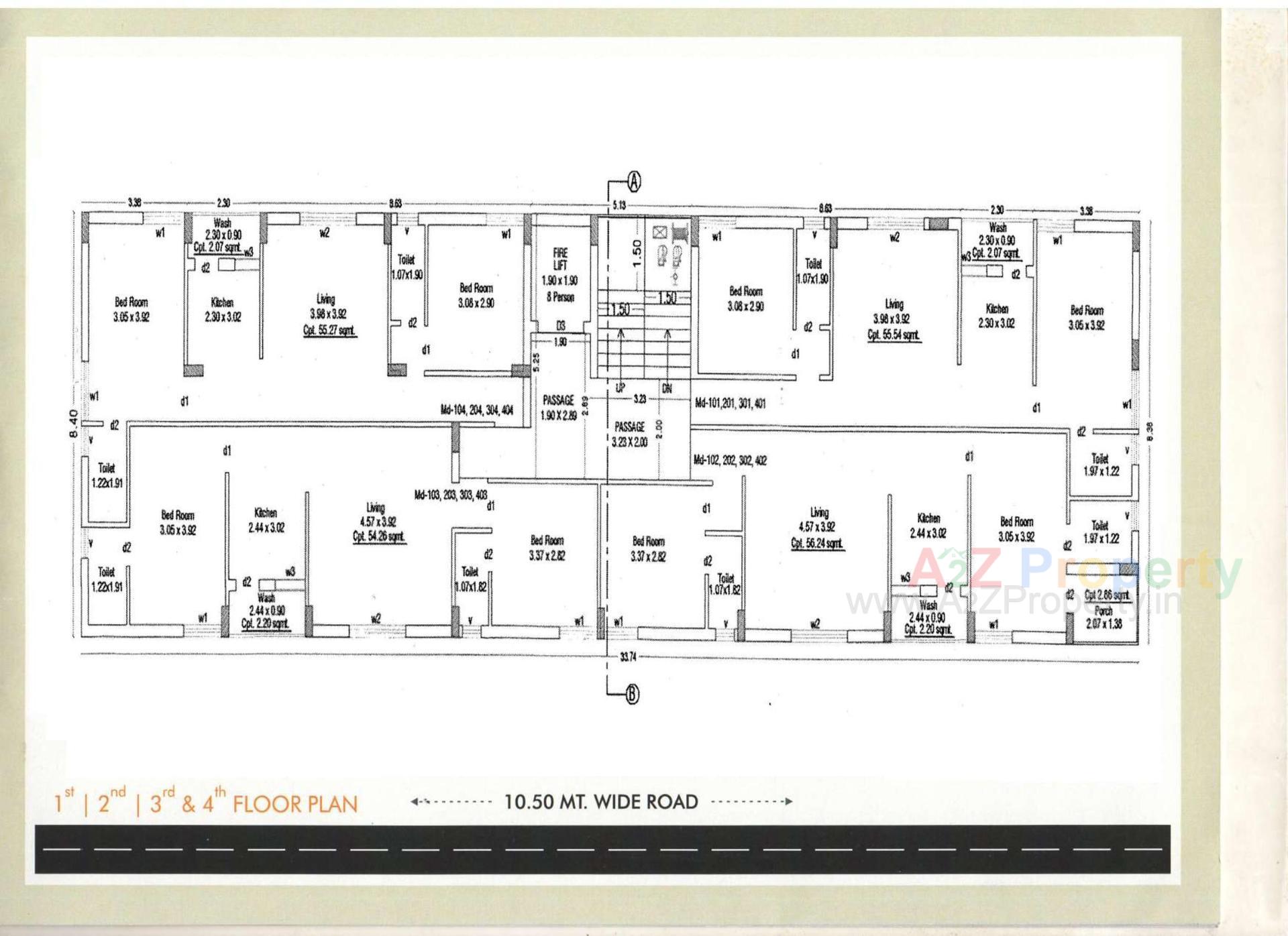 Layout of real estate project Sunrise located at Raiya, Rajkot, Gujarat