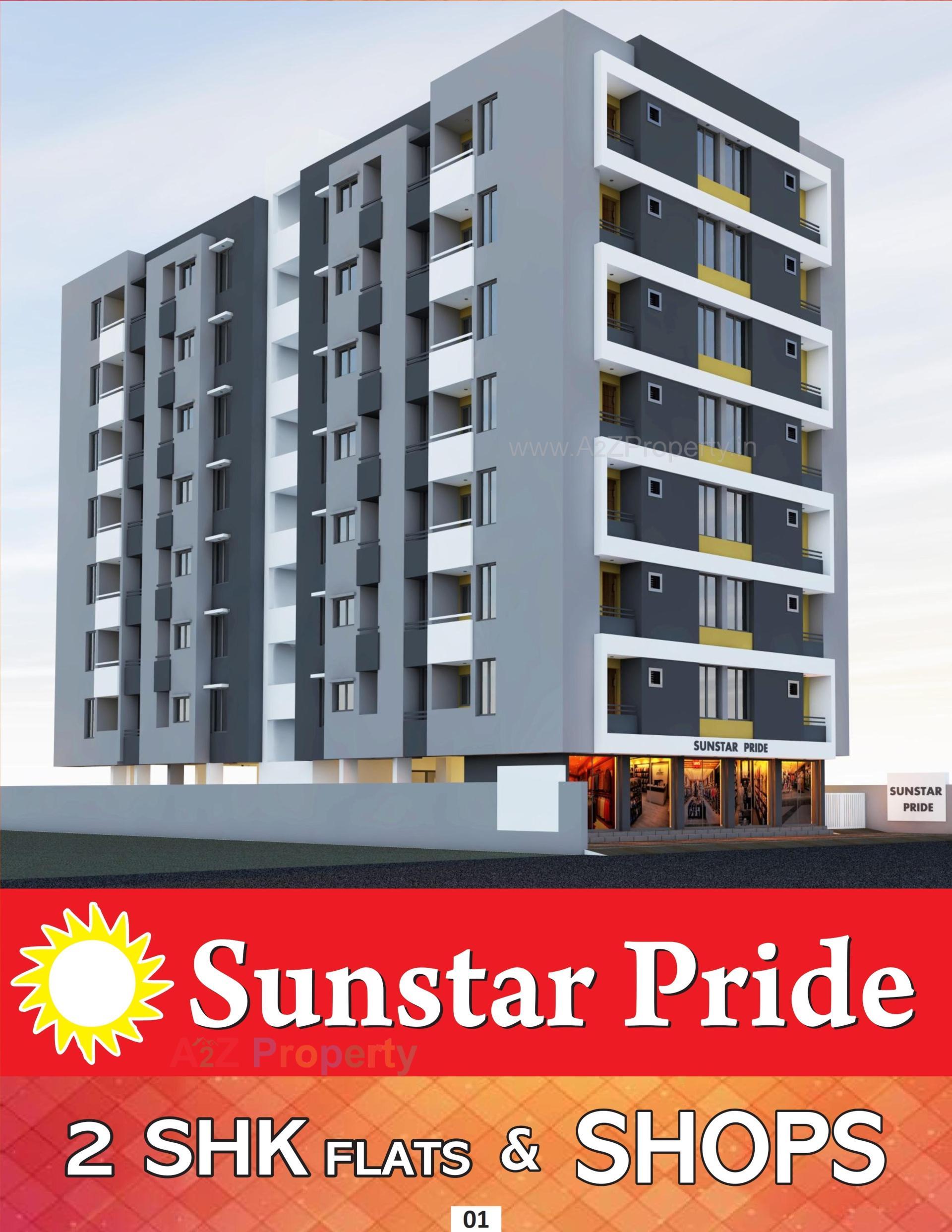 3D Elevation of real estate project Sunstar Pride located at Rajkot, Rajkot, Gujarat