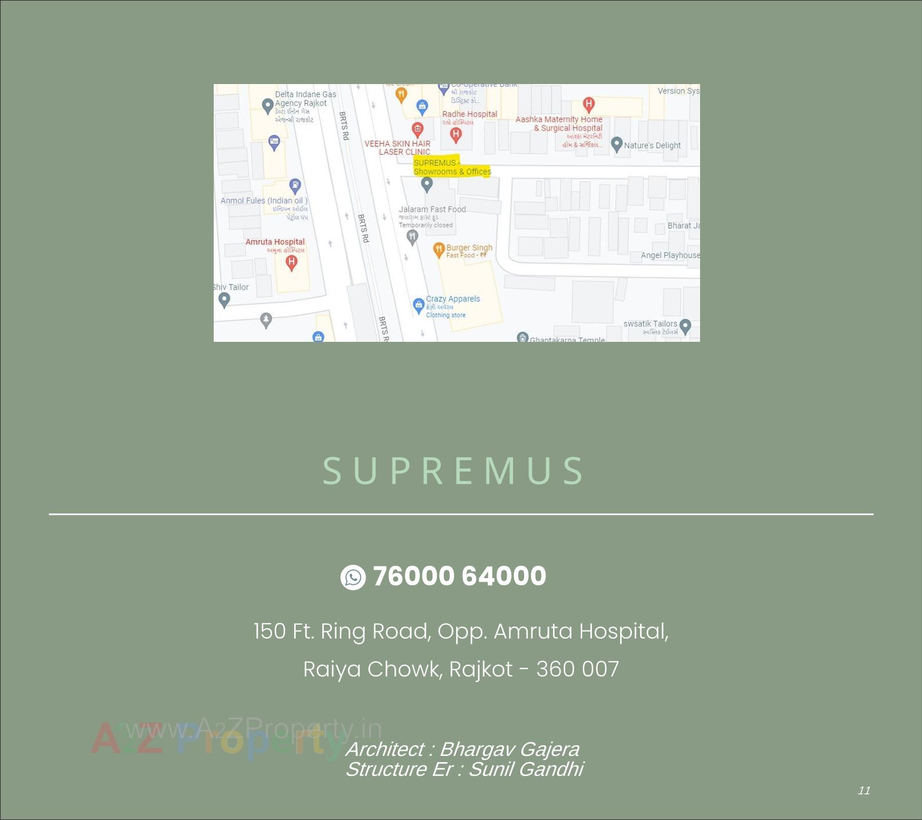  of real estate project Supremus located at Raiya, Rajkot, Gujarat