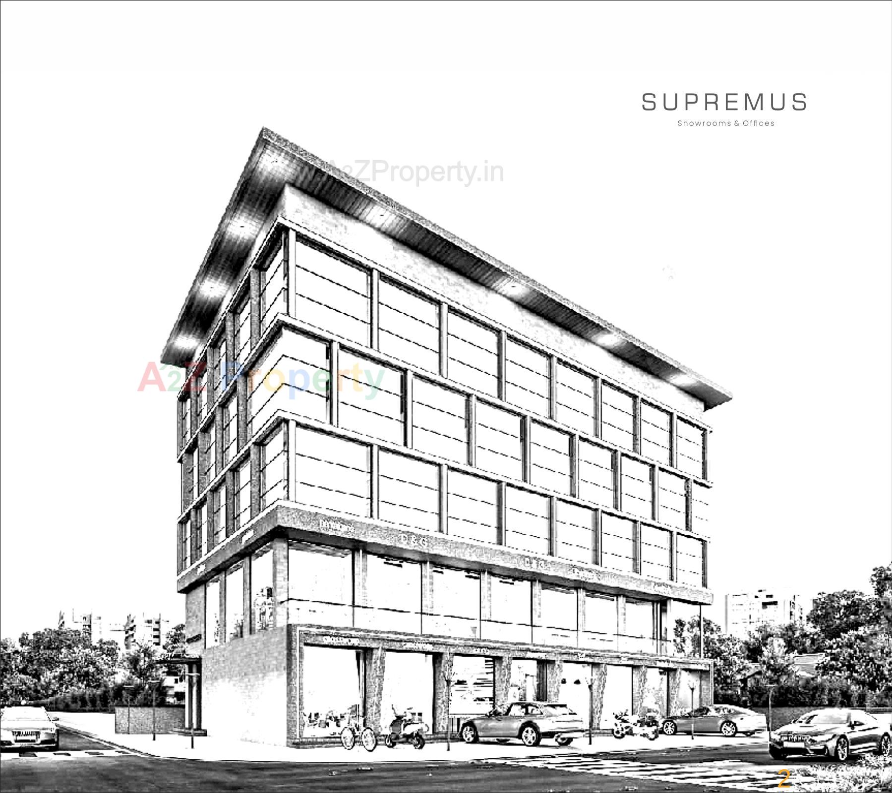 3D Elevation of real estate project Supremus located at Raiya, Rajkot, Gujarat