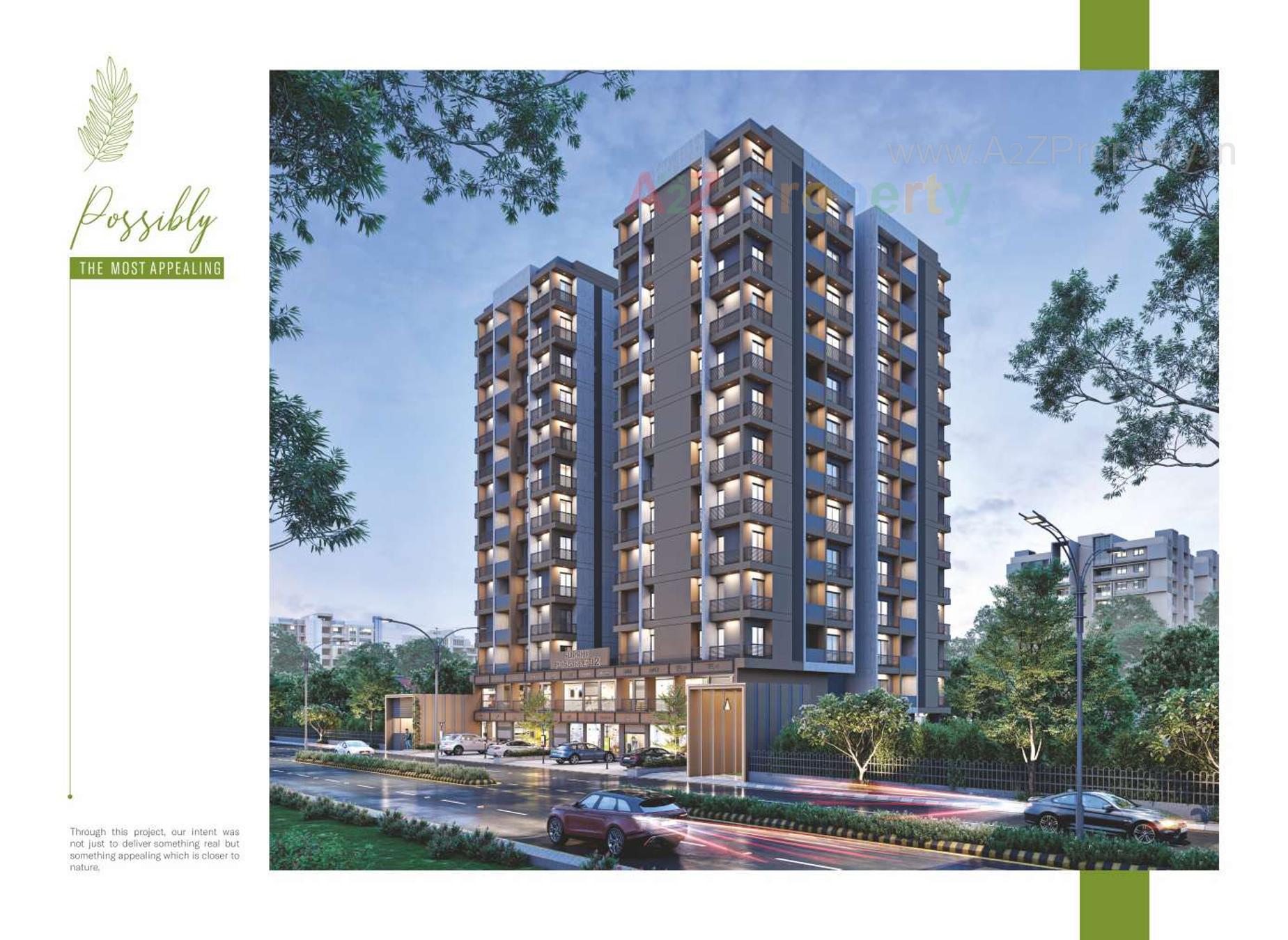 3D Elevation of real estate project Surbhi Possible   O located at Vavdi, Rajkot, Gujarat