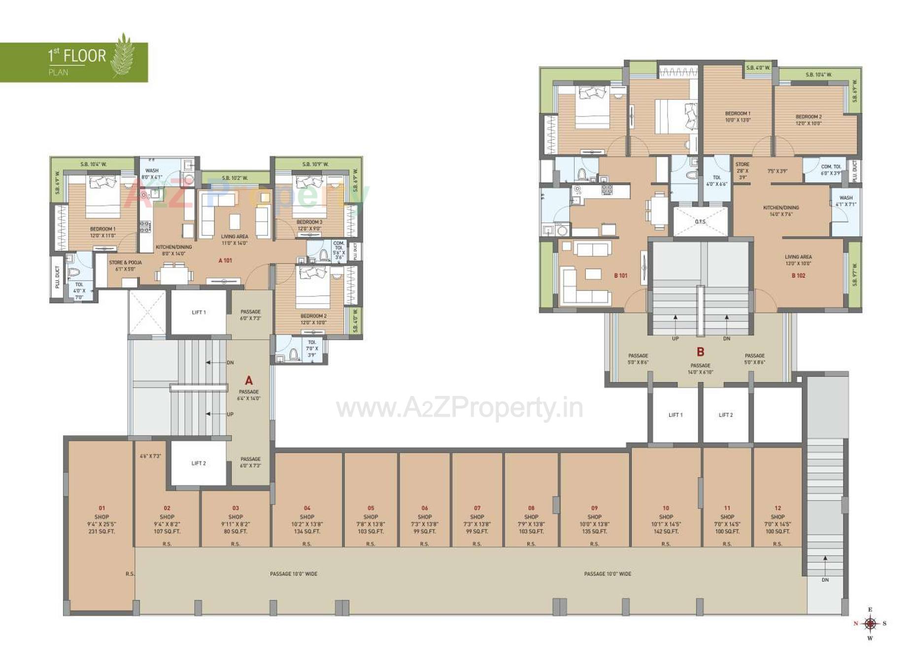 Layout of real estate project Surbhi Possible   O located at Vavdi, Rajkot, Gujarat