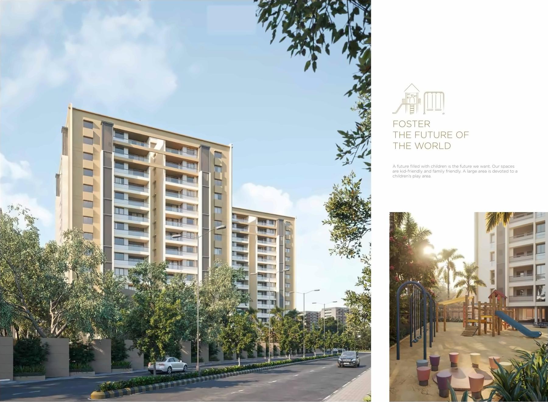 3D Elevation of real estate project Suvarna Bhoomi located at Rajkot, Rajkot, Gujarat