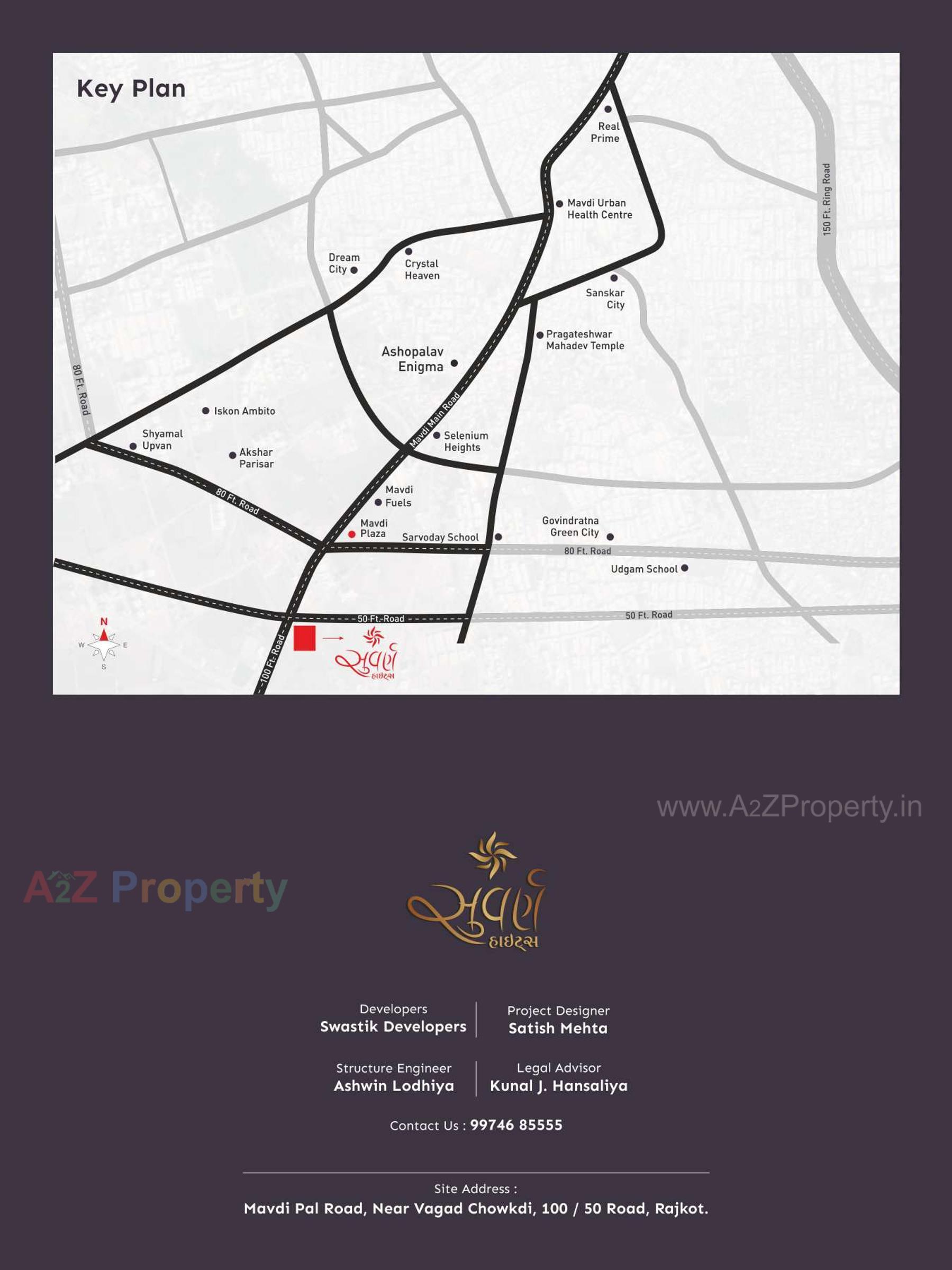  of real estate project Suvarna Heights located at Mavdi, Rajkot, Gujarat