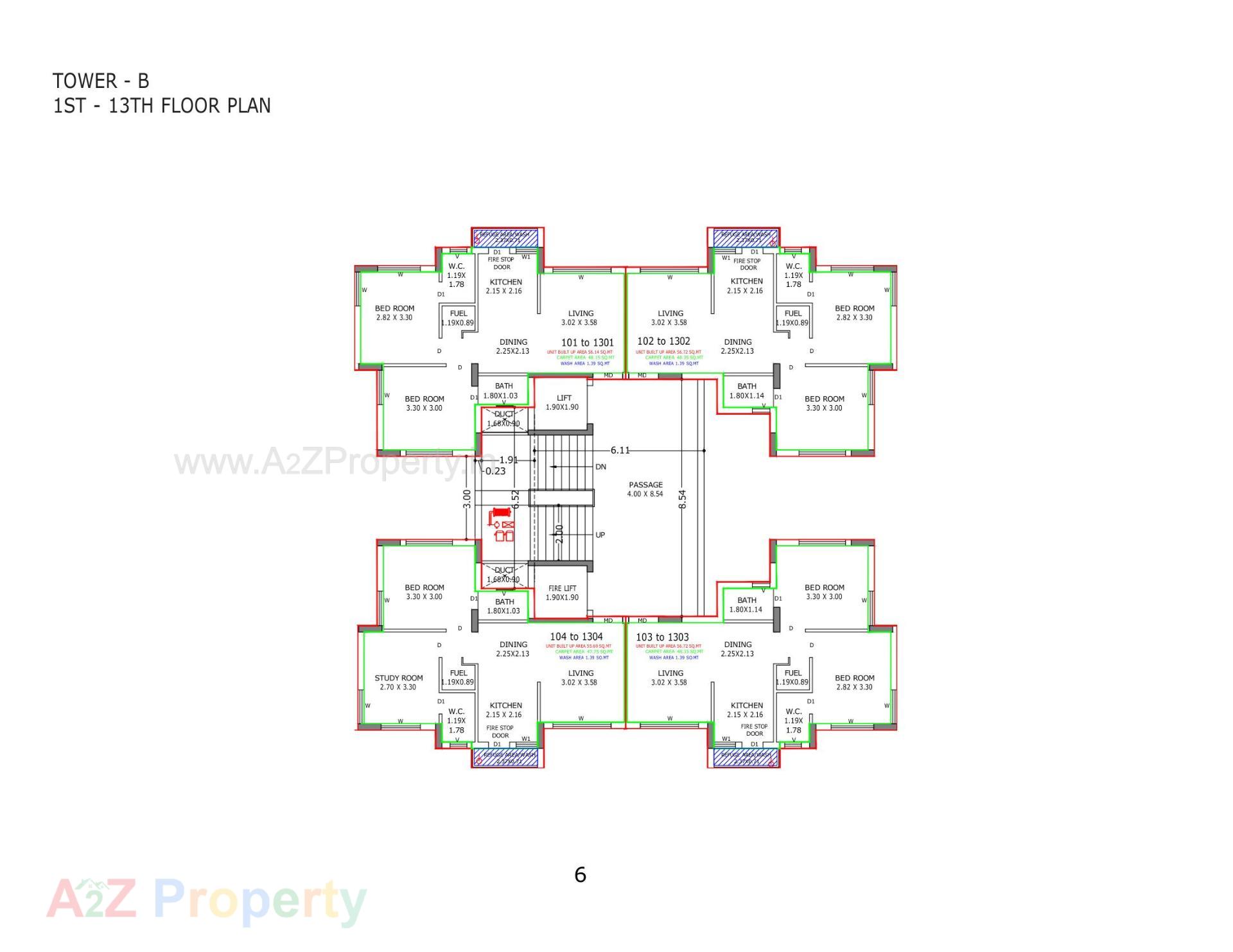 Layout of real estate project Swaminarayan Residency located at Rajkot, Rajkot, Gujarat