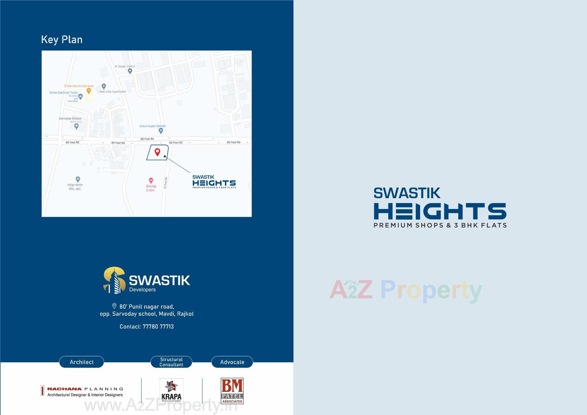 of real estate project Swastik Heights located at Mavdi, Rajkot, Gujarat