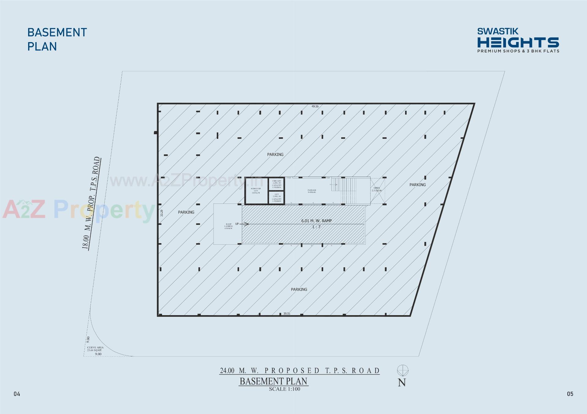 Layout of real estate project Swastik Heights located at Mavdi, Rajkot, Gujarat