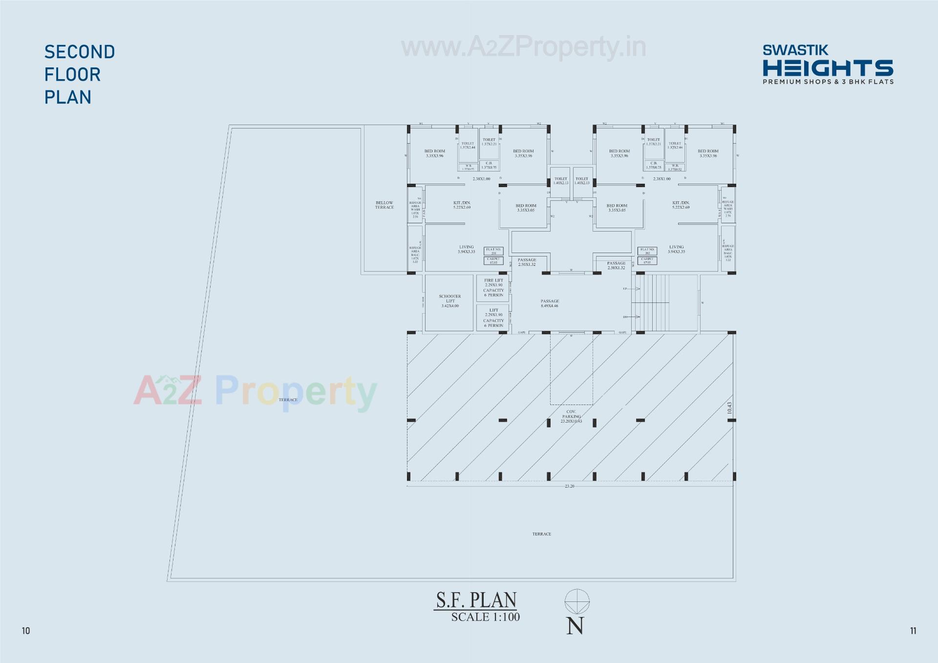 Layout of real estate project Swastik Heights located at Mavdi, Rajkot, Gujarat