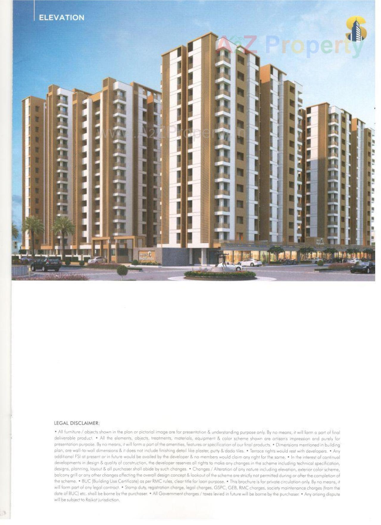3D Elevation of real estate project Swastik Highlands located at Raiya, Rajkot, Gujarat