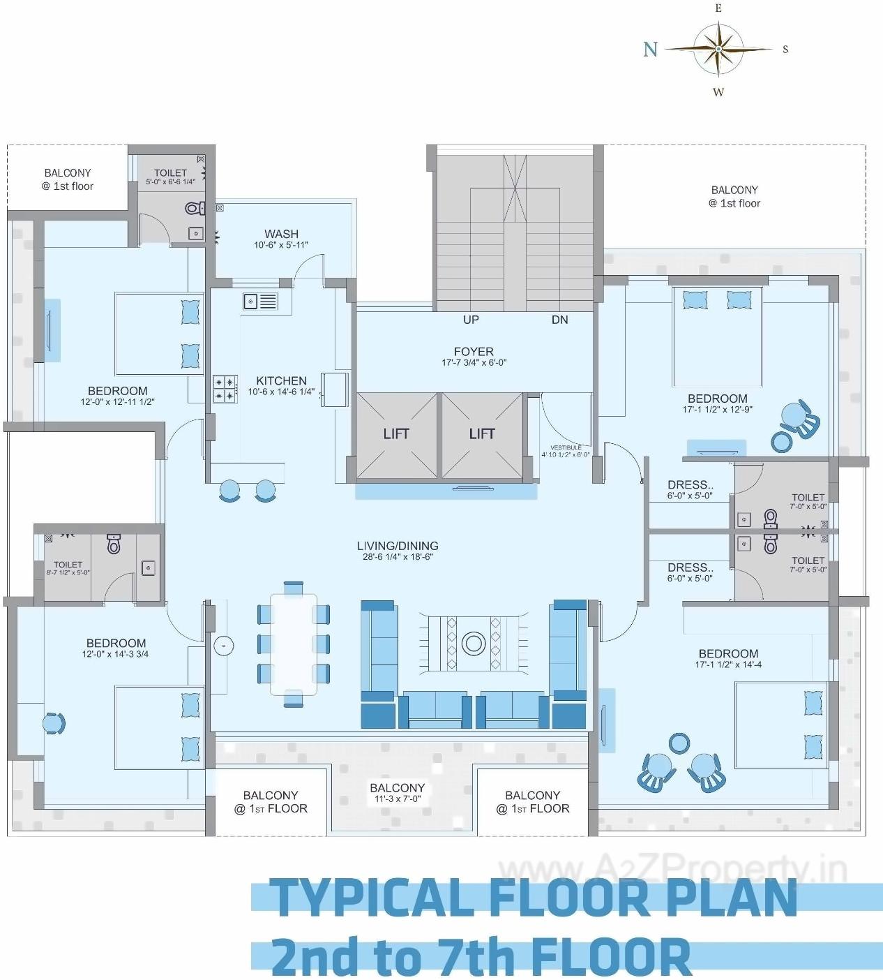 Layout of real estate project Swastik Prime located at Nanamava, Rajkot, Gujarat