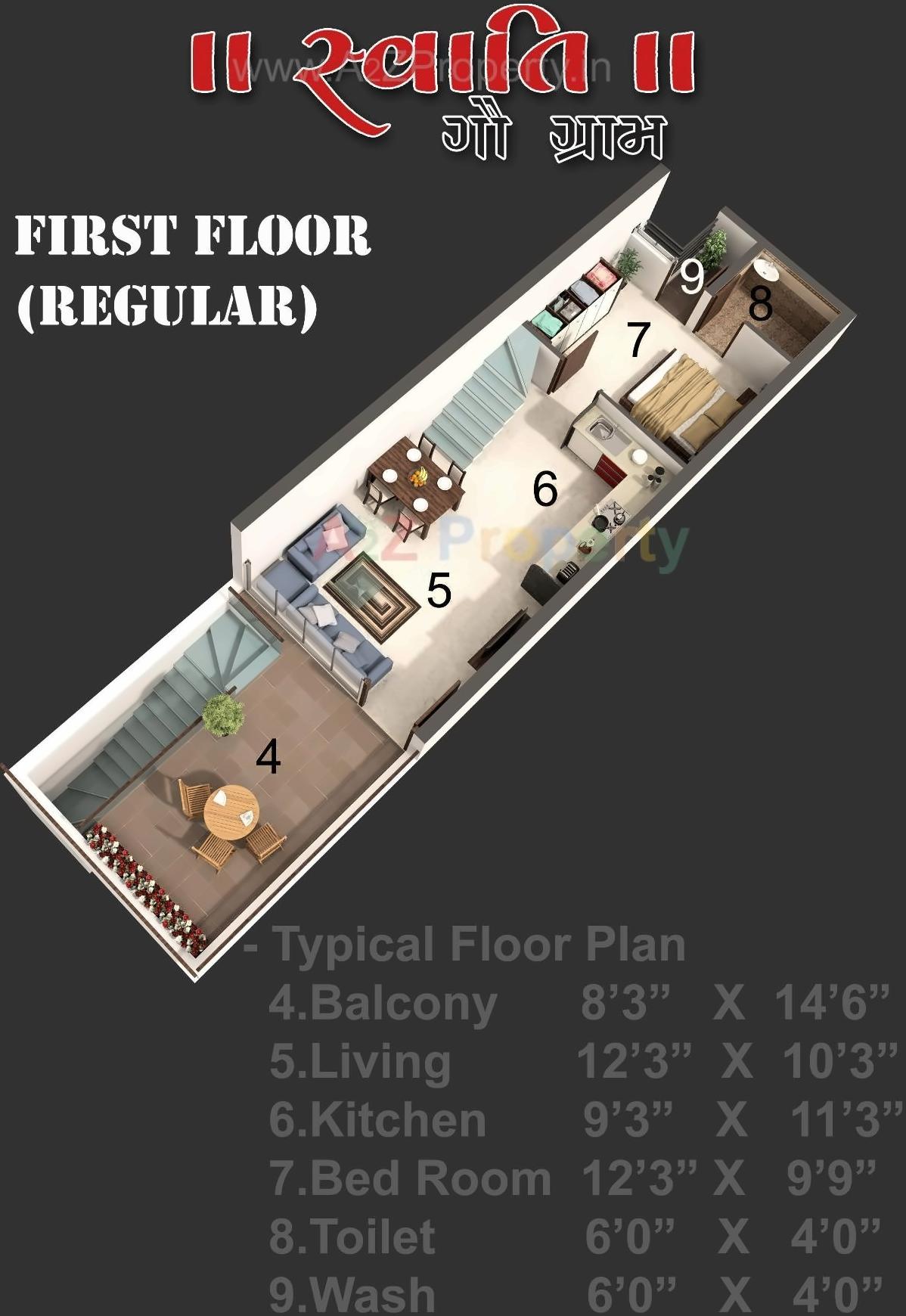  of real estate project Swati Bungalows located at Kotharia, Rajkot, Gujarat