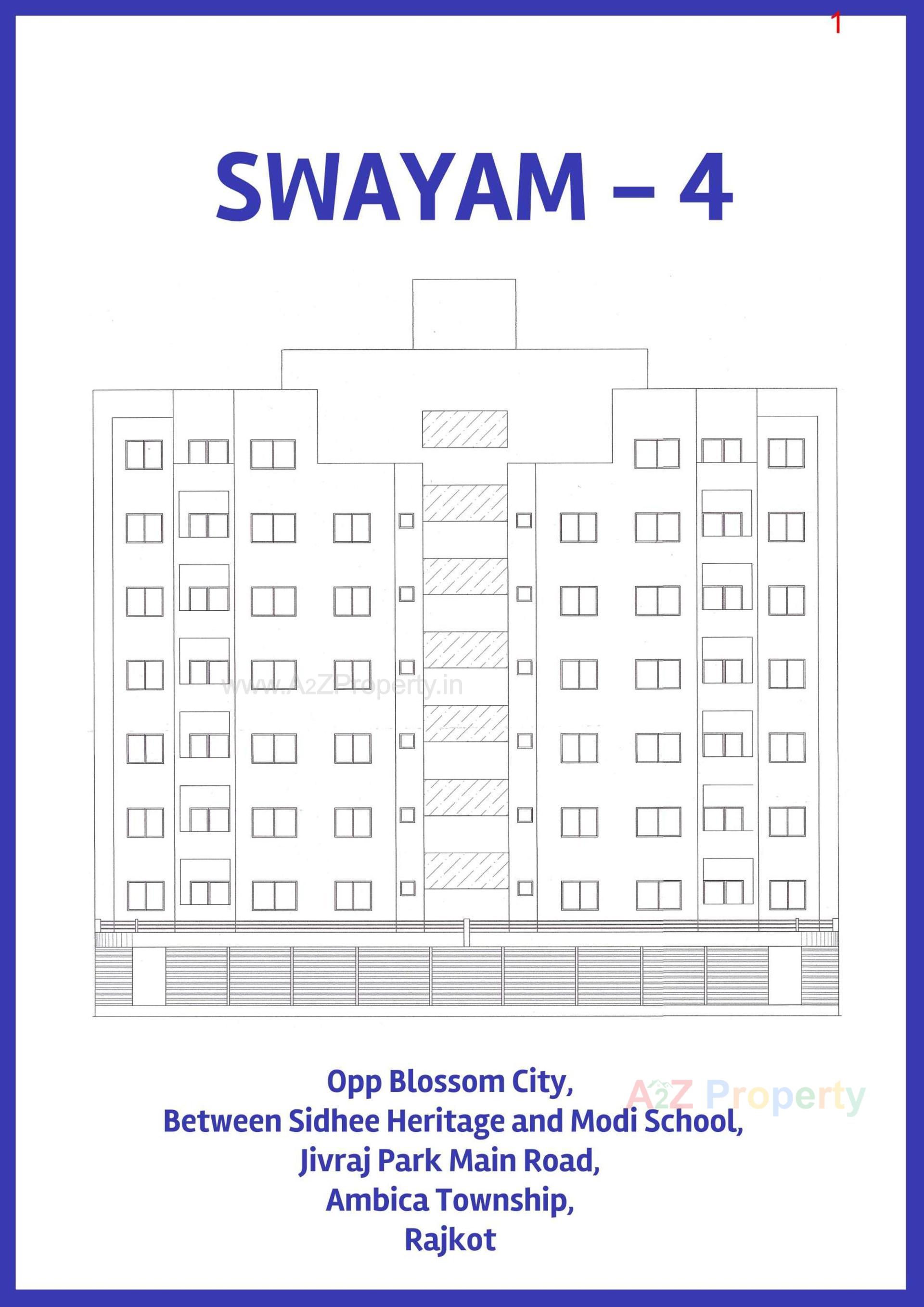 Layout of real estate project Swayam located at Mavdi, Rajkot, Gujarat