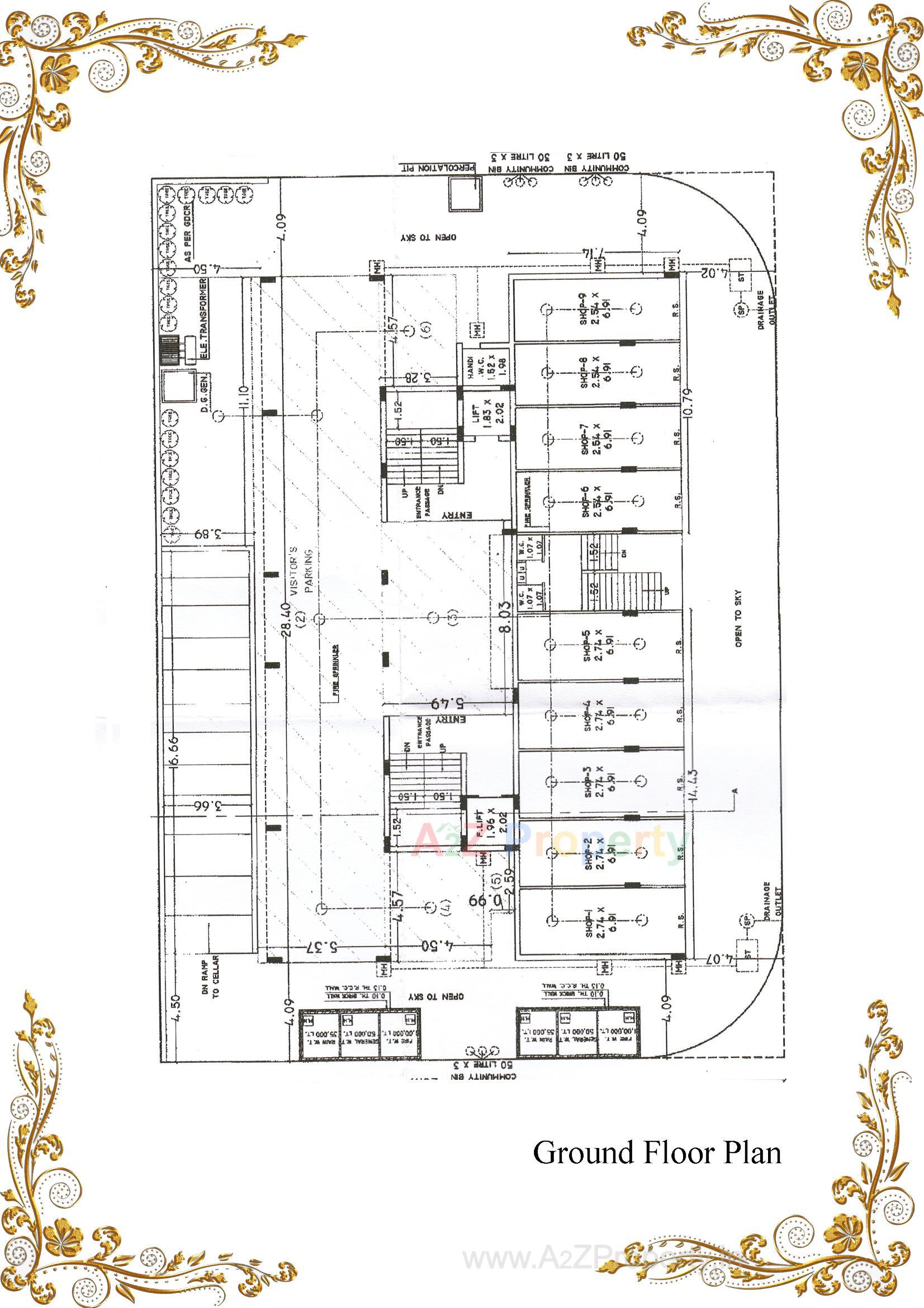 Layout of real estate project Swayam Atulyam located at Mavdi, Rajkot, Gujarat