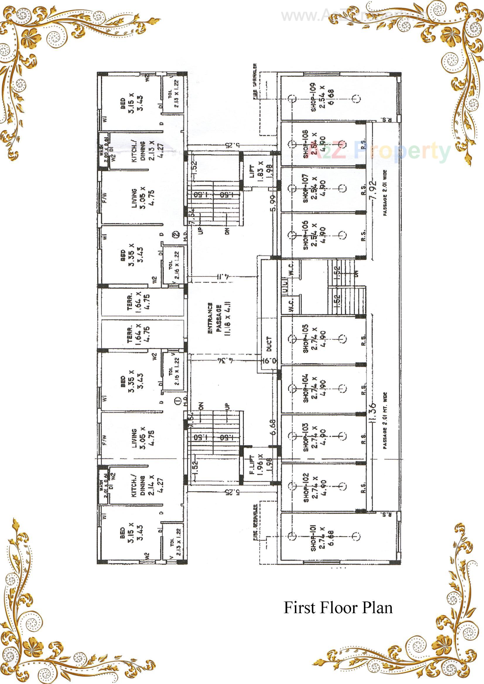 Layout of real estate project Swayam Atulyam located at Mavdi, Rajkot, Gujarat