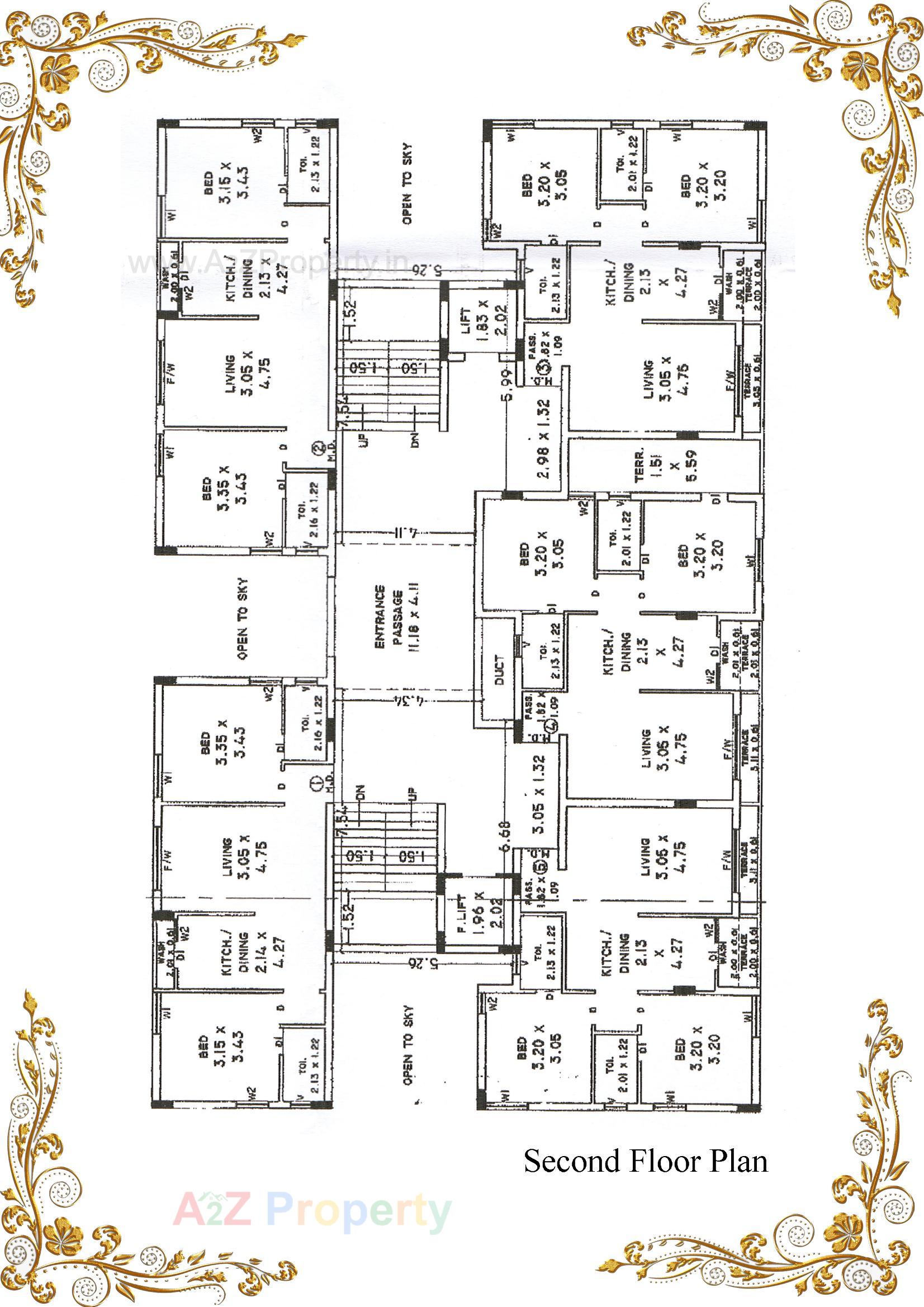 Layout of real estate project Swayam Atulyam located at Mavdi, Rajkot, Gujarat