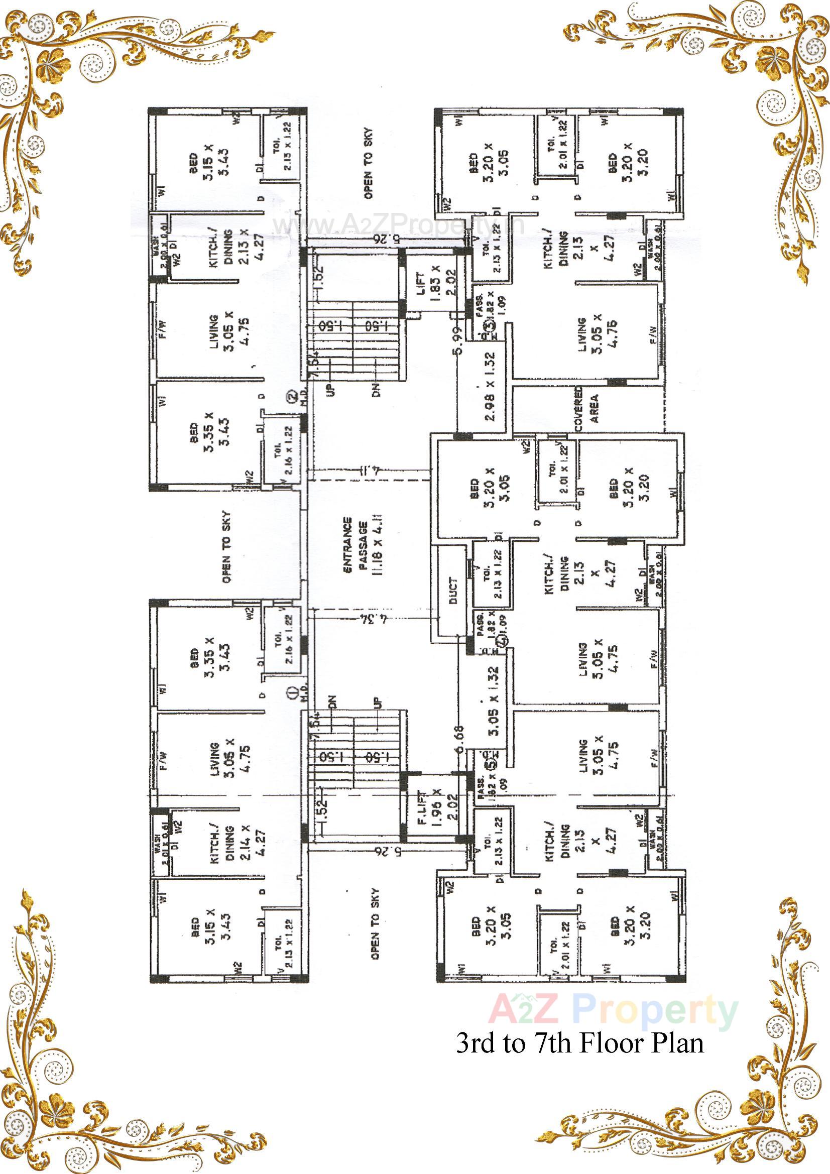 Layout of real estate project Swayam Atulyam located at Mavdi, Rajkot, Gujarat