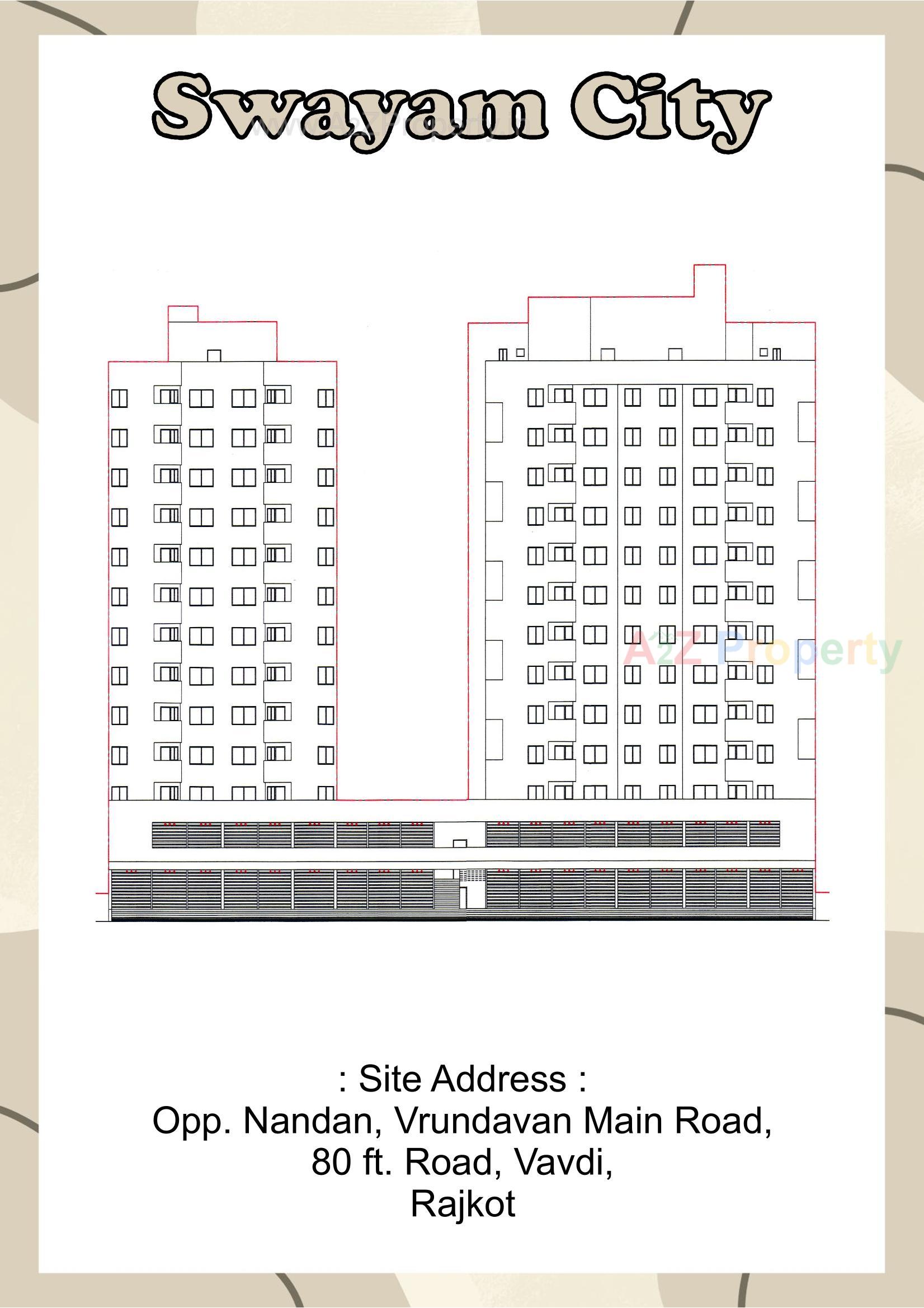  of real estate project Swayam City located at Vavdi, Rajkot, Gujarat