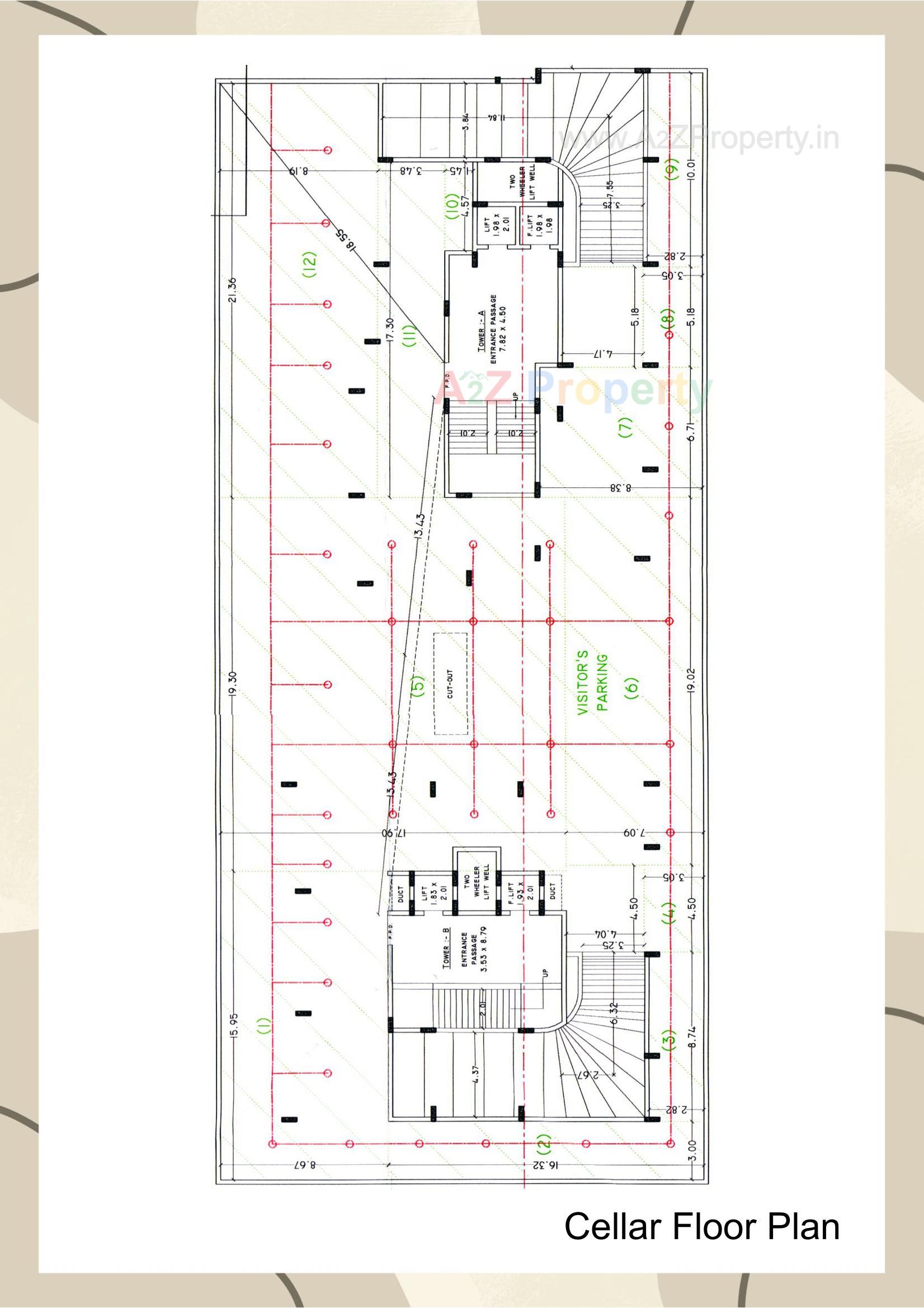 Layout of real estate project Swayam City located at Vavdi, Rajkot, Gujarat