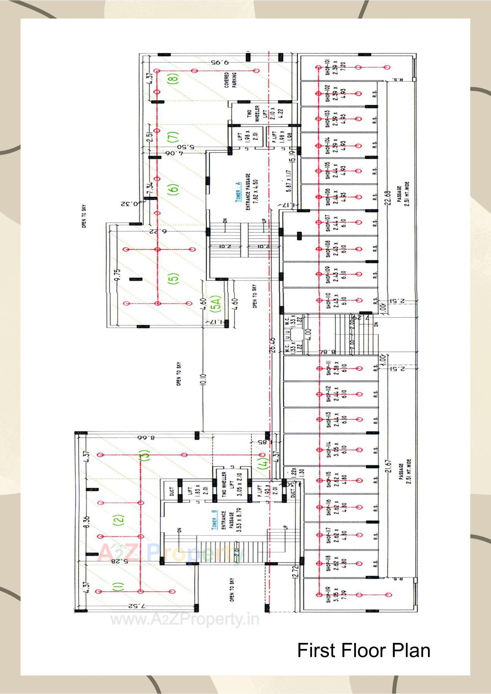Layout of real estate project Swayam City located at Vavdi, Rajkot, Gujarat