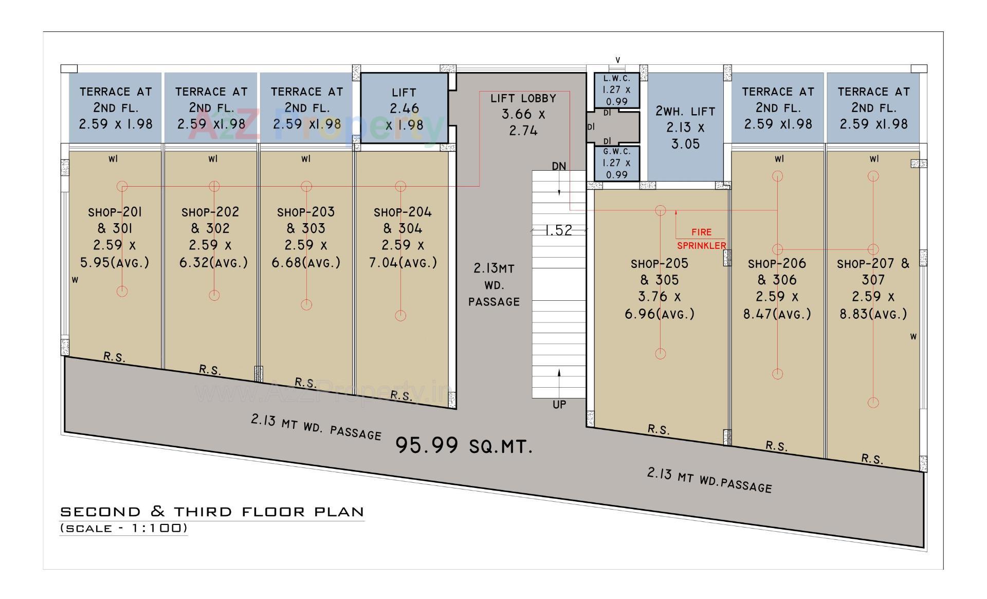 Layout of real estate project Swayam Space located at Mavdi, Rajkot, Gujarat
