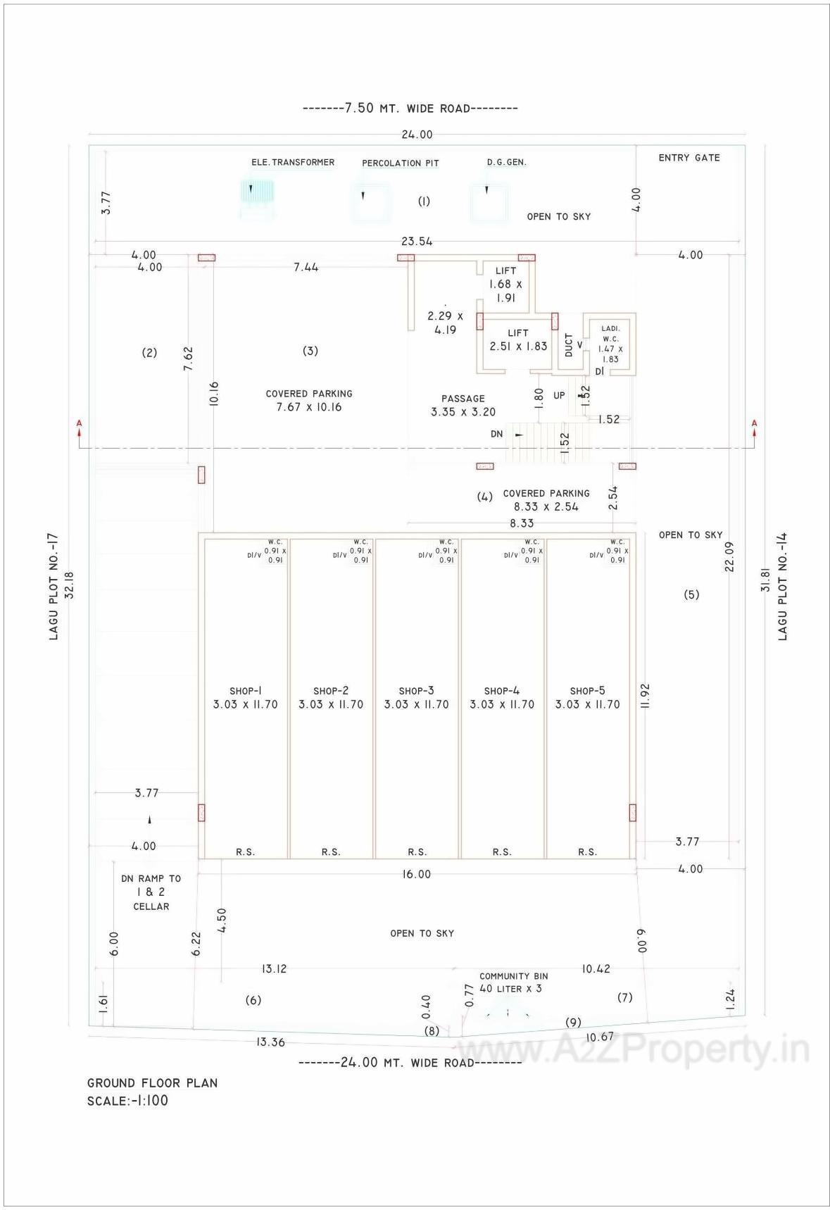 Layout of real estate project Syamantaka located at Nana-mava, Rajkot, Gujarat