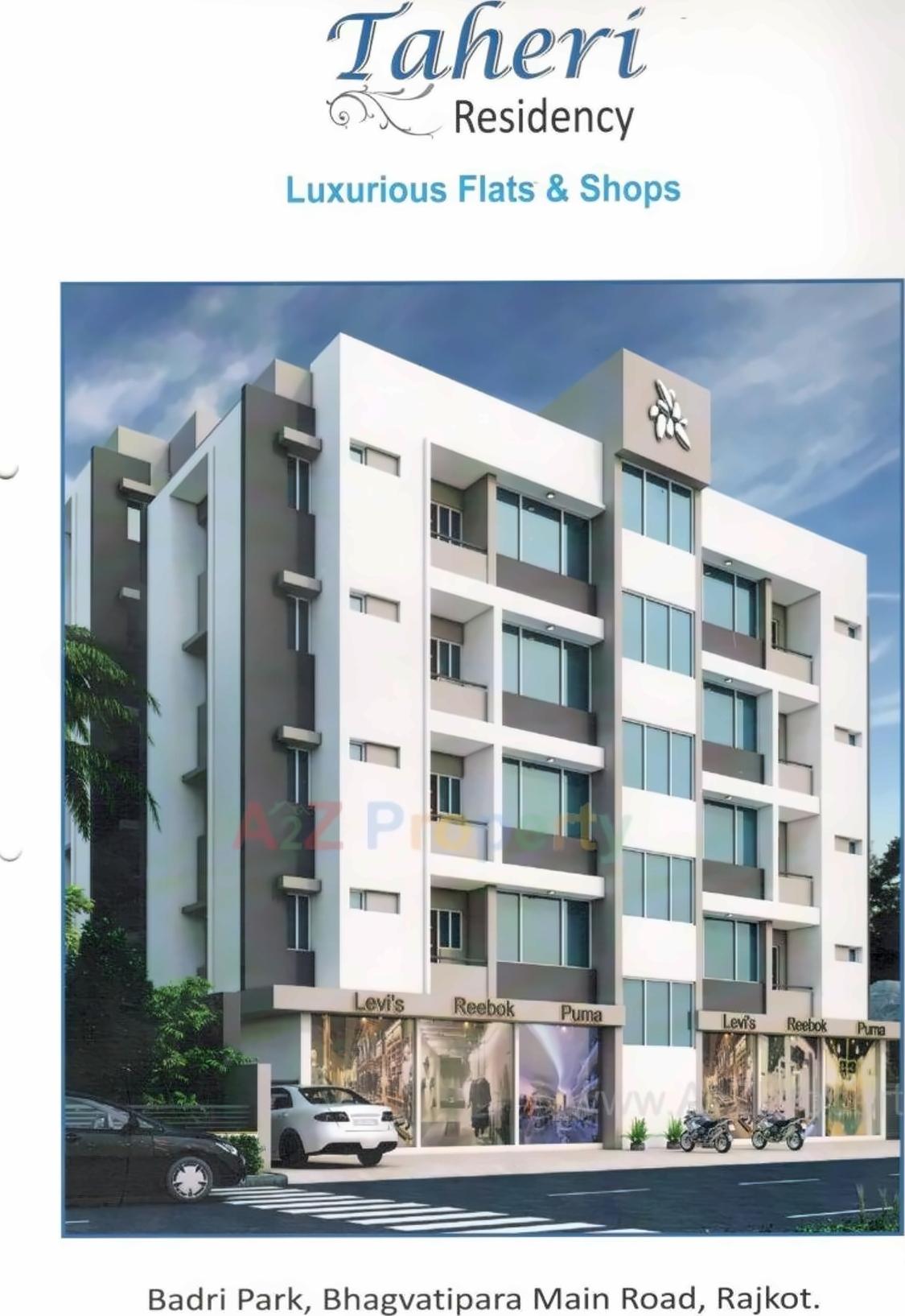 3D Elevation of real estate project Taheri Residency located at Rajkot, Rajkot, Gujarat