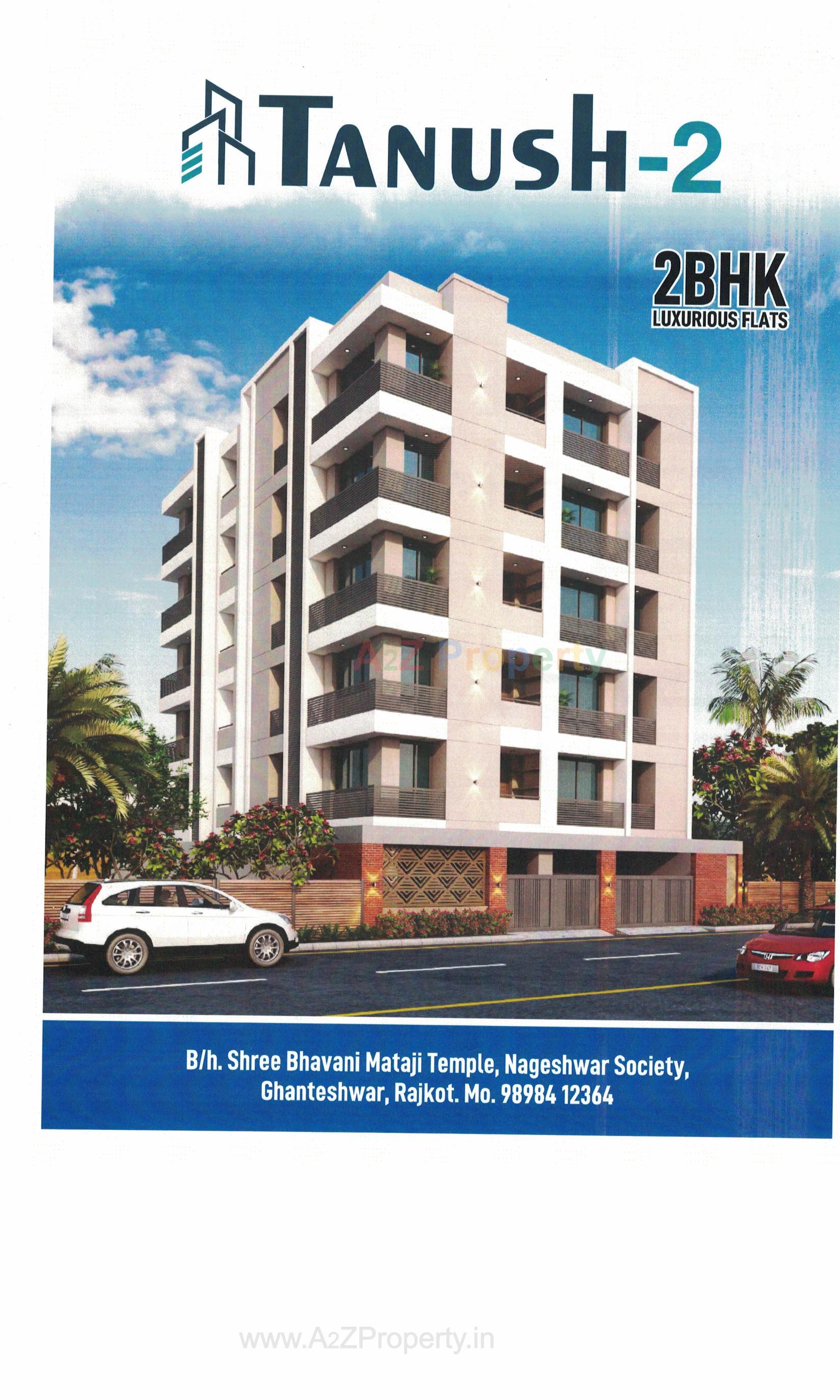 3D Elevation of real estate project Tanush located at Ghanteshwar, Rajkot, Gujarat