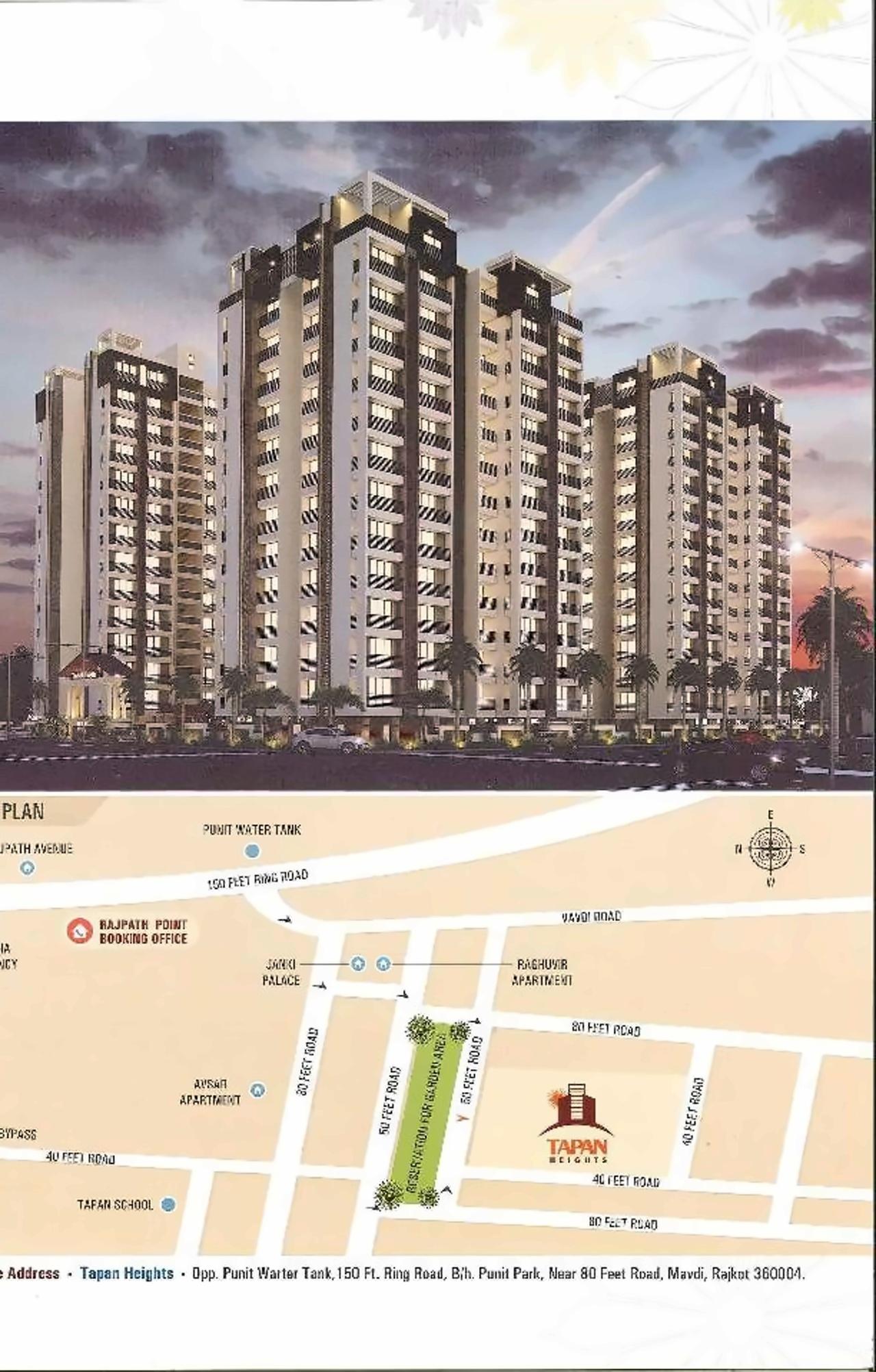  of real estate project Tapan Heights located at Vavadi, Rajkot, Gujarat