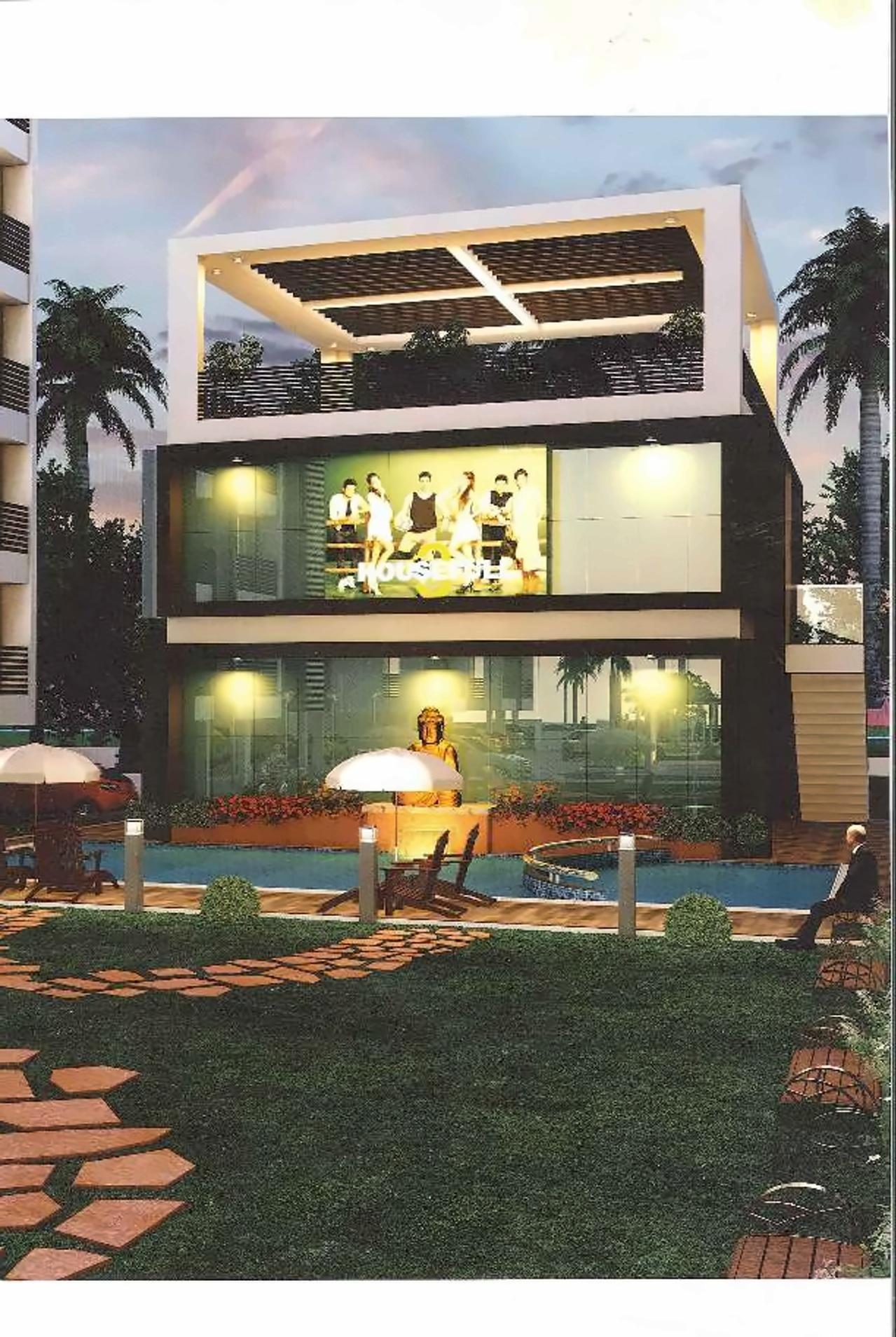 3D Elevation of real estate project Tapan Heights located at Vavadi, Rajkot, Gujarat