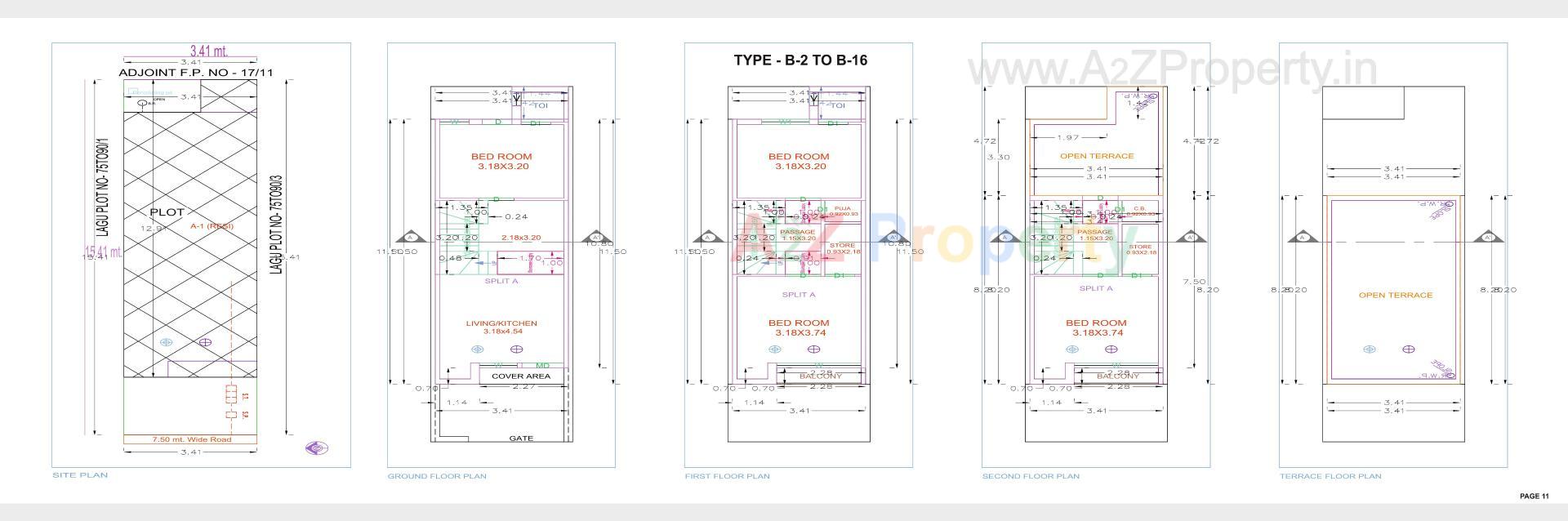 Layout of real estate project Tathya Residency located at Rajkot, Rajkot, Gujarat