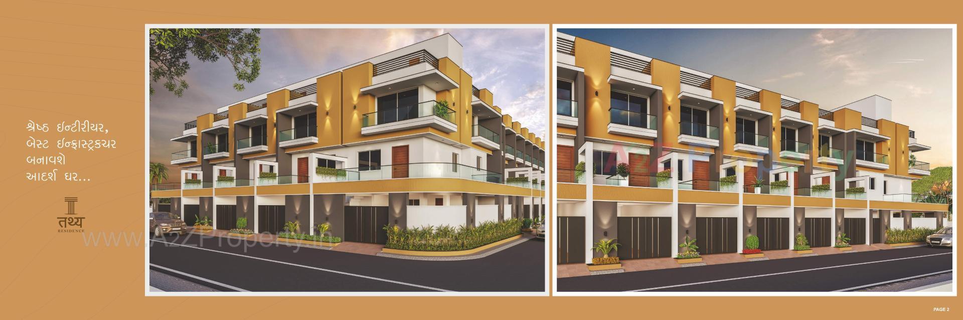 3D Elevation of real estate project Tathya Residency located at Rajkot, Rajkot, Gujarat