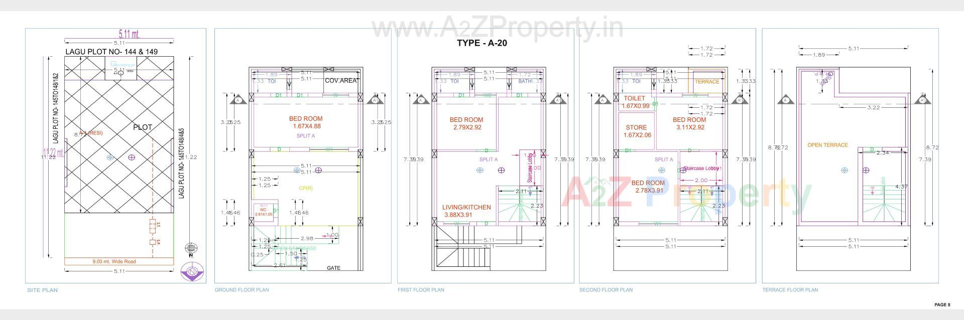 Layout of real estate project Tathya Residency located at Rajkot, Rajkot, Gujarat