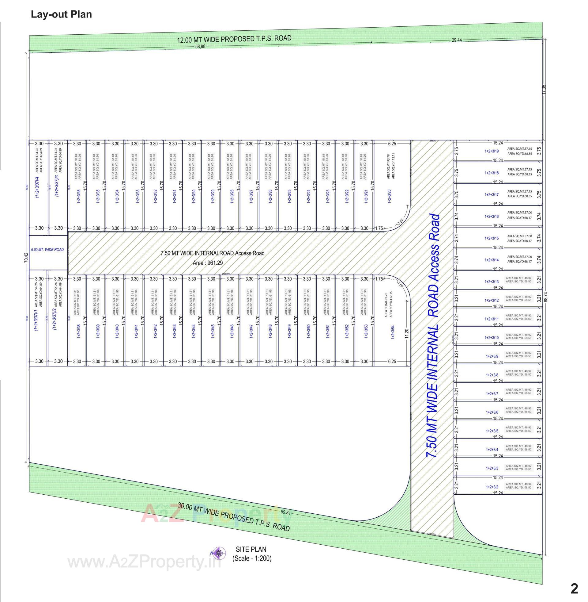 Layout of real estate project Tathya Residency located at Metoda, Rajkot, Gujarat
