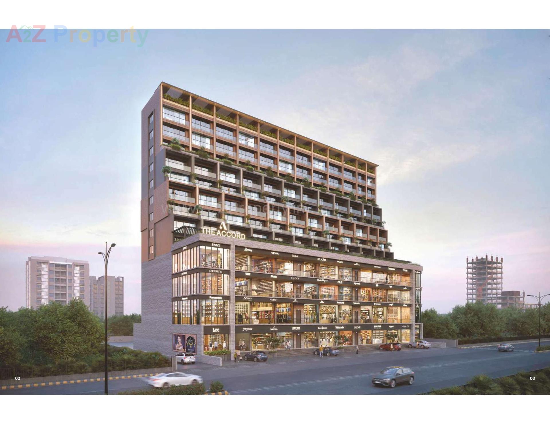 3D Elevation of real estate project The Accord located at Rajkot, Rajkot, Gujarat