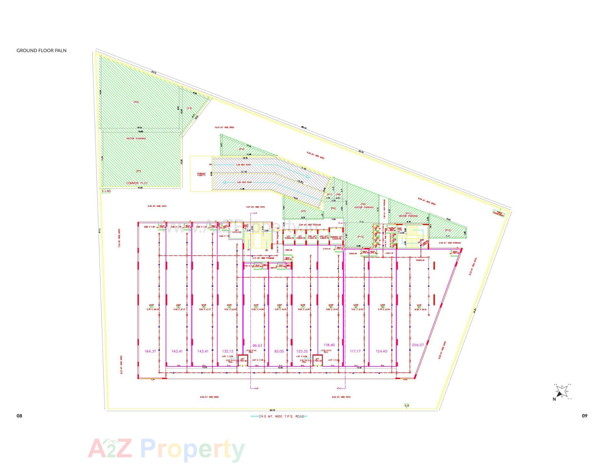 Layout of real estate project The Accord located at Rajkot, Rajkot, Gujarat