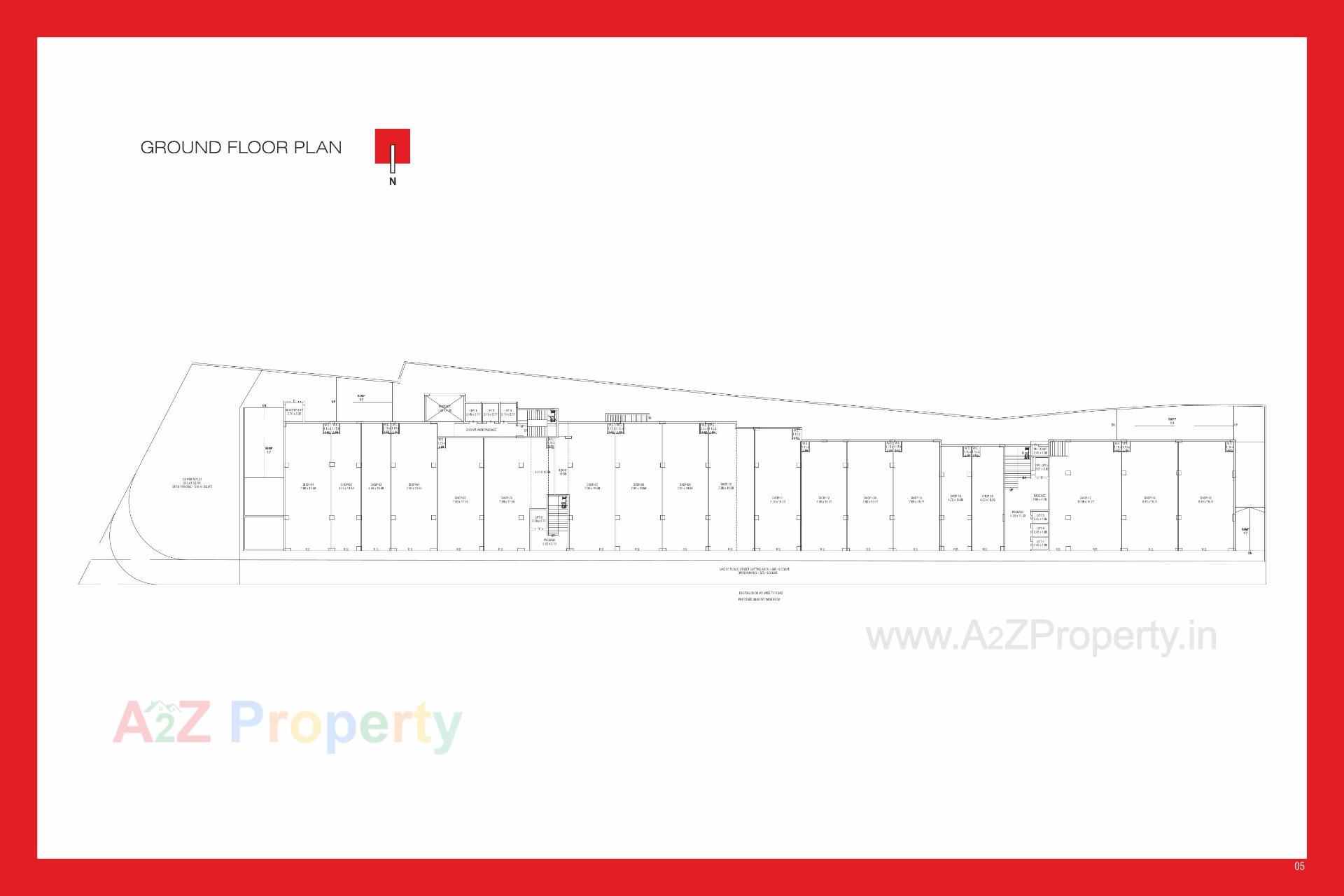 Layout of real estate project The Adelphi located at Nanamava, Rajkot, Gujarat
