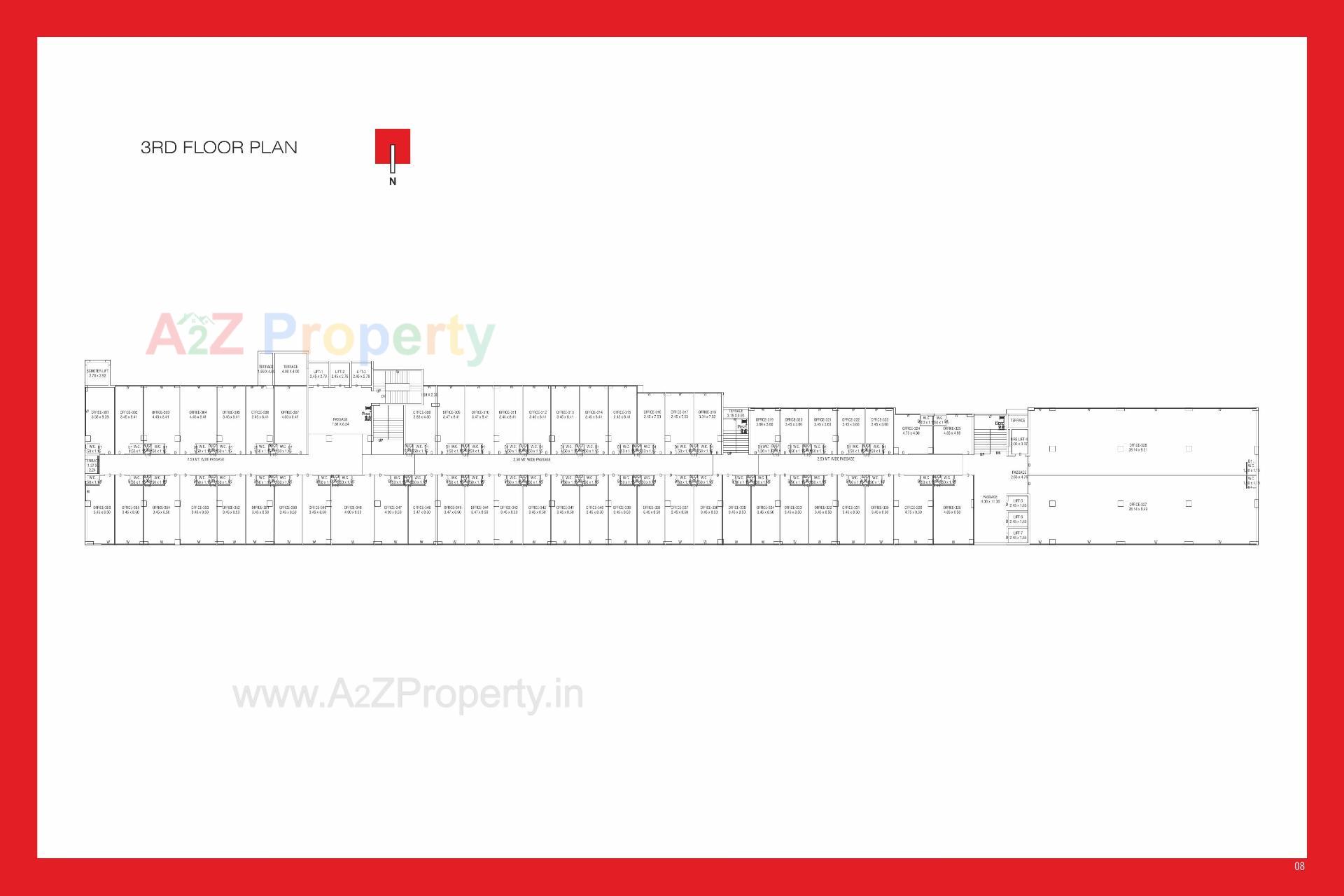 Layout of real estate project The Adelphi located at Nanamava, Rajkot, Gujarat